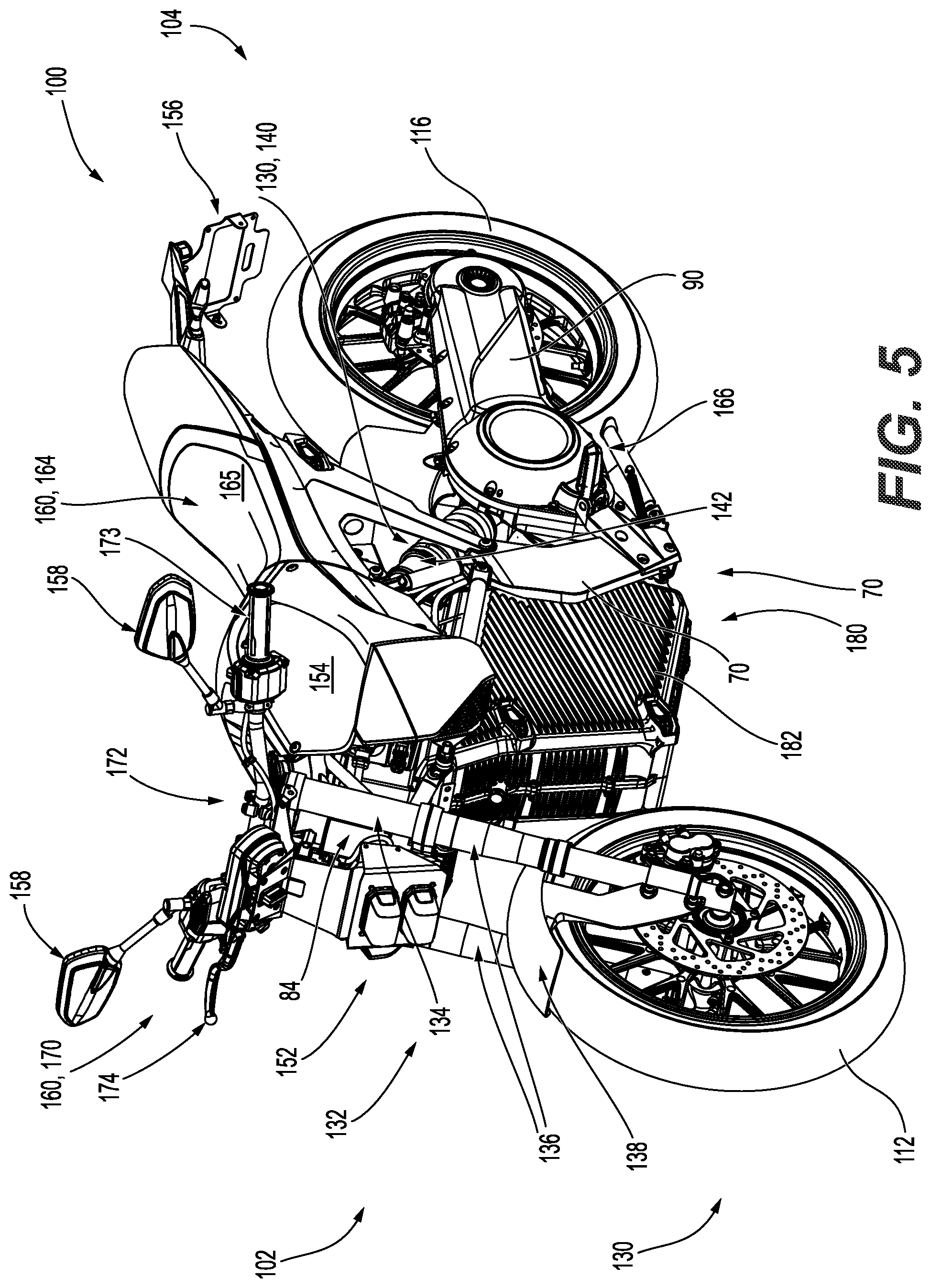 Patent US12312041 Figure 5 – Method for assembling motorcycles of a family of motorcycles and corresponding motorcycles