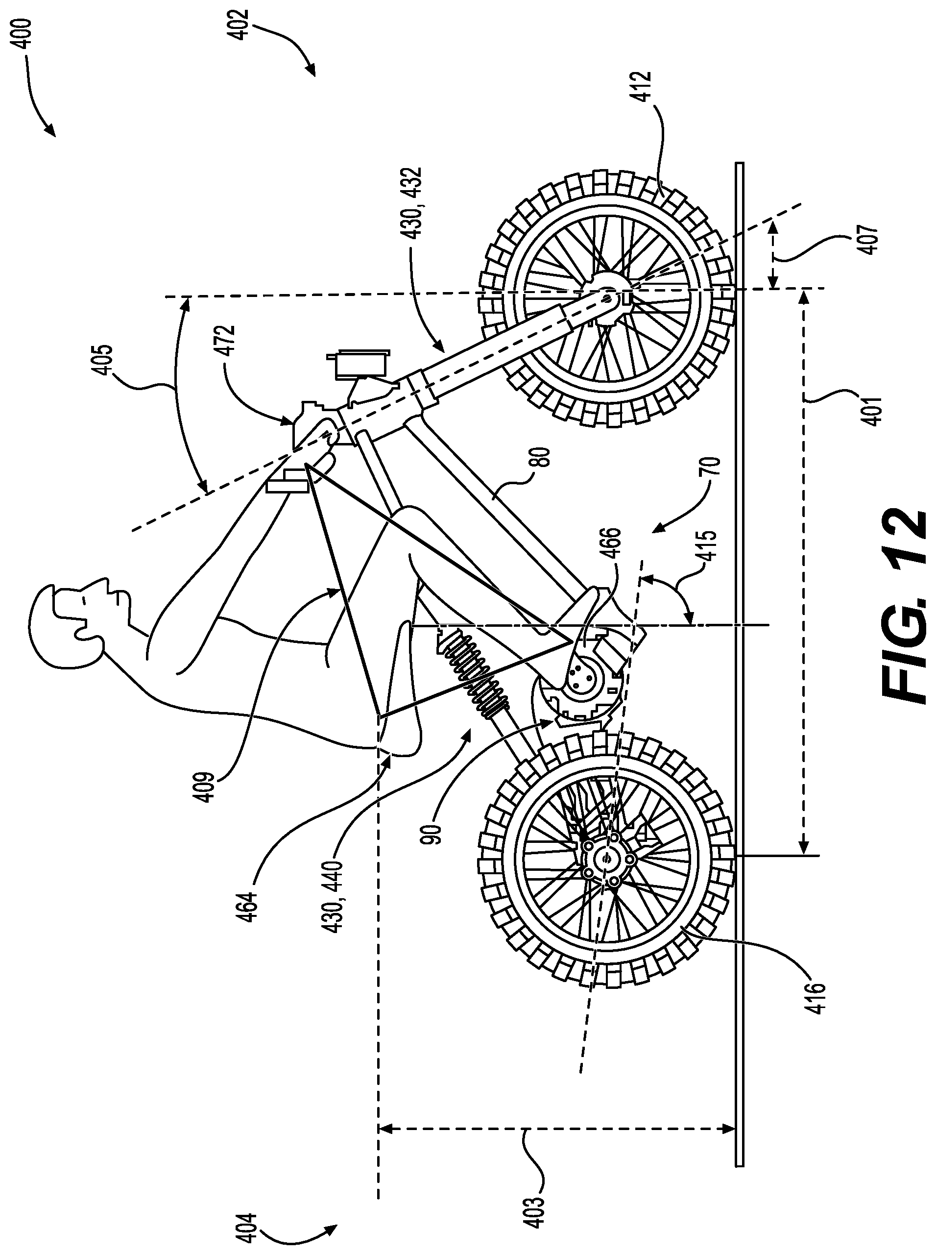 Patent US12312041 Figure 12 – Method for assembling motorcycles of a family of motorcycles and corresponding motorcycles