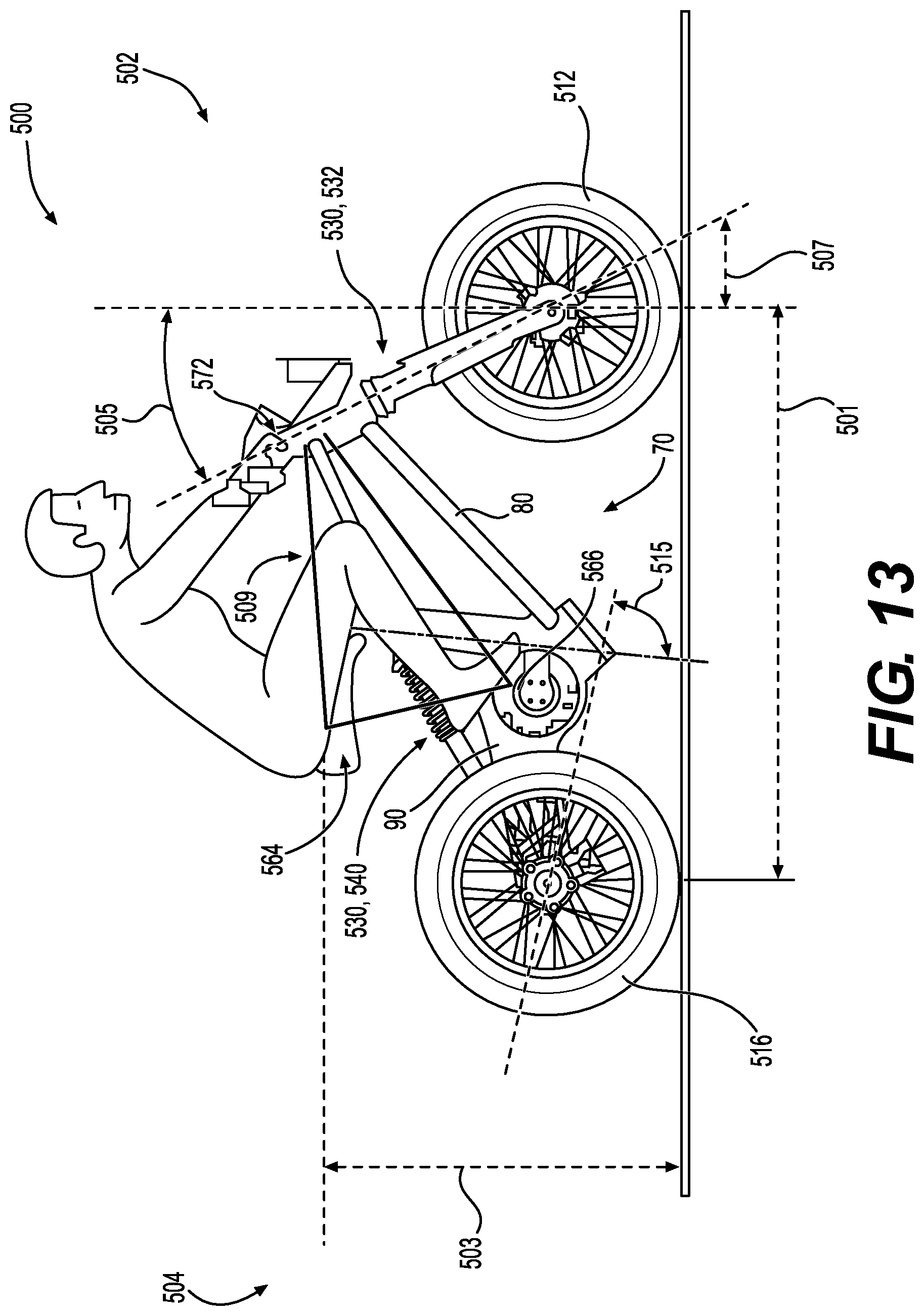 Patent US12312041 Figure 13 – Method for assembling motorcycles of a family of motorcycles and corresponding motorcycles