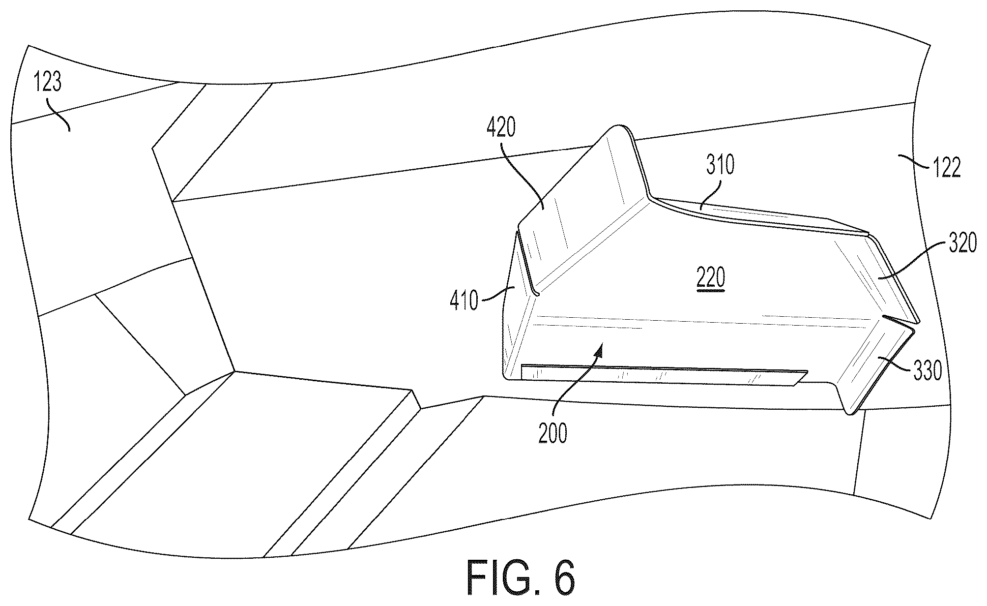 Patent US12312043 Figure 5 – Wake-modifying device for a boat