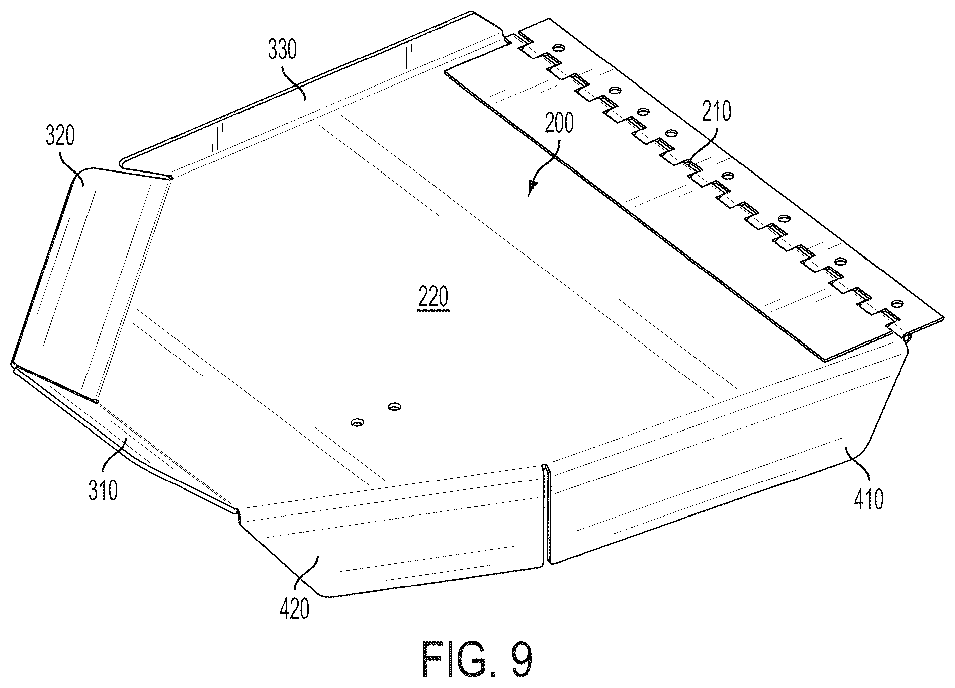 Patent US12312043 Figure 7 – Wake-modifying device for a boat