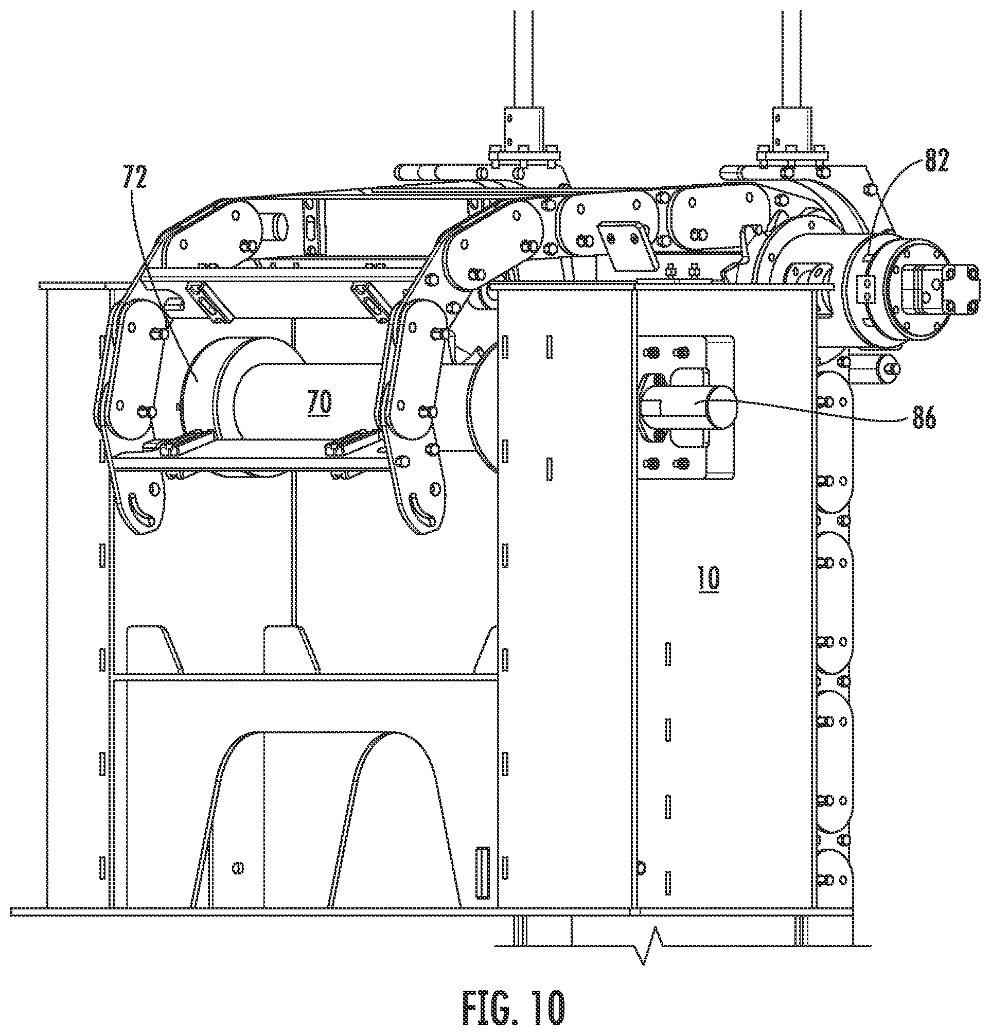 Patent US12312047 Figure 8 – Powered retractable ladder