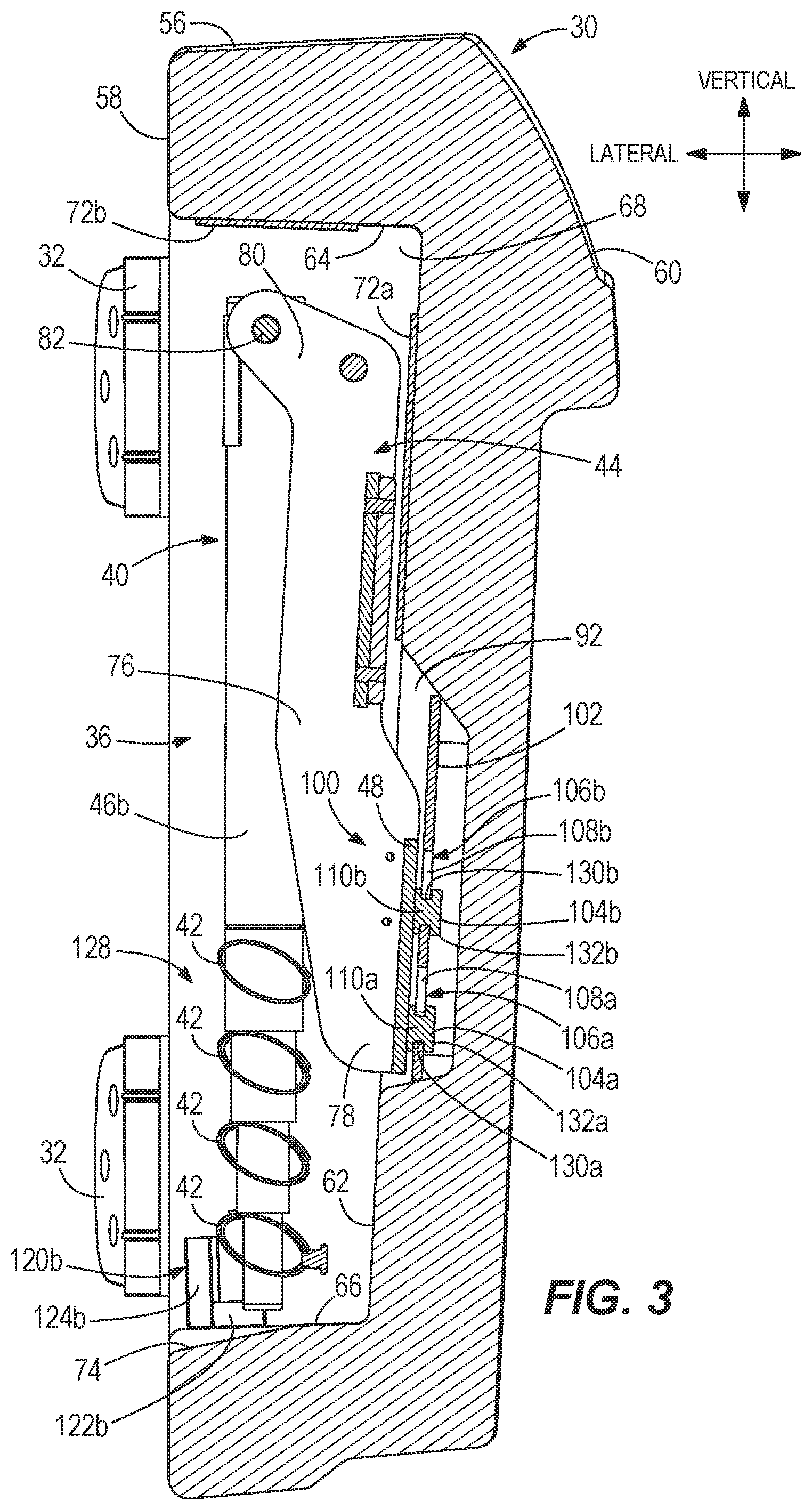 Patent US12312048 Figure 3 – Dive doors for marine vessels having ladder storage