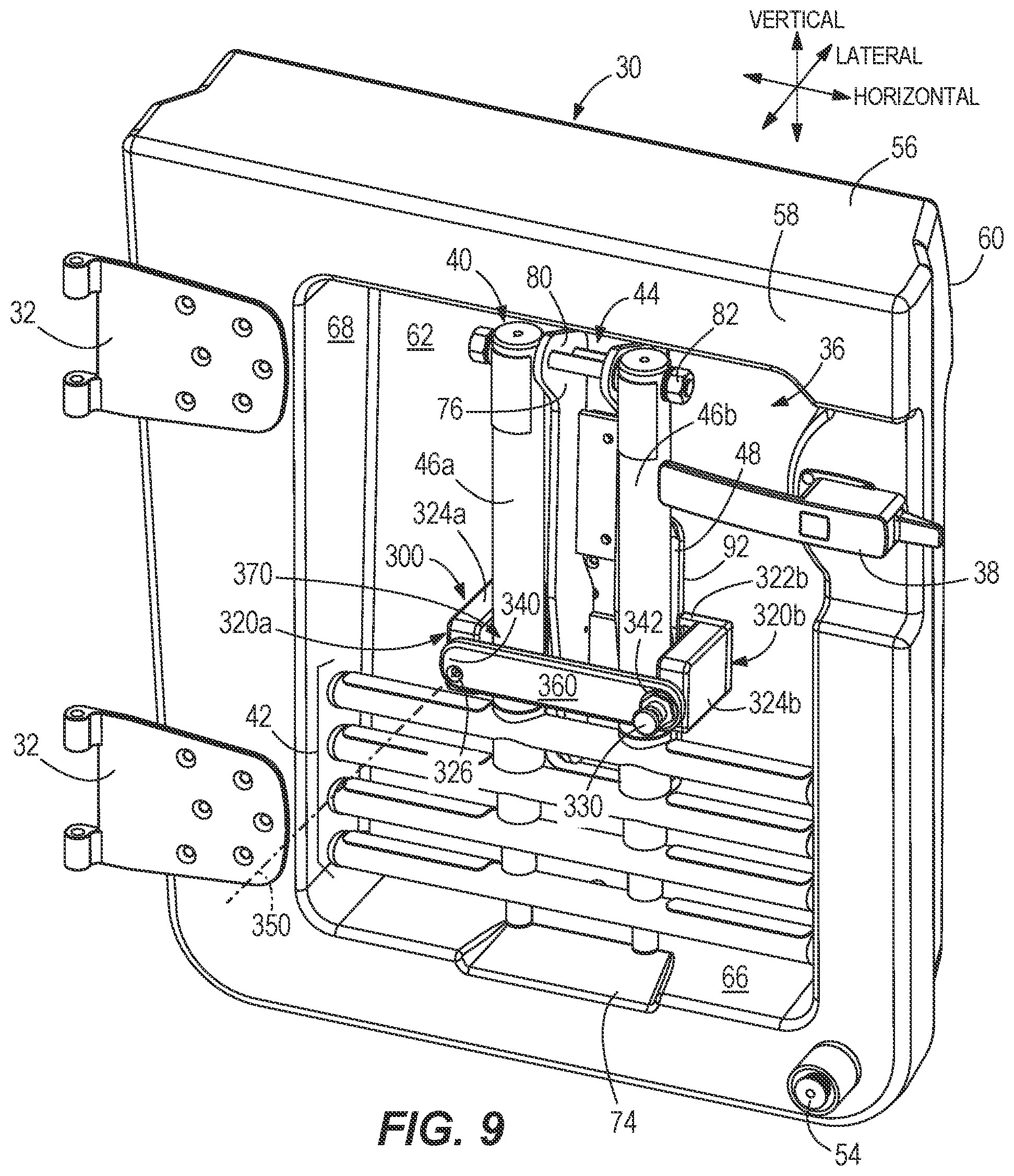 Patent US12312048 Figure 9 – Dive doors for marine vessels having ladder storage