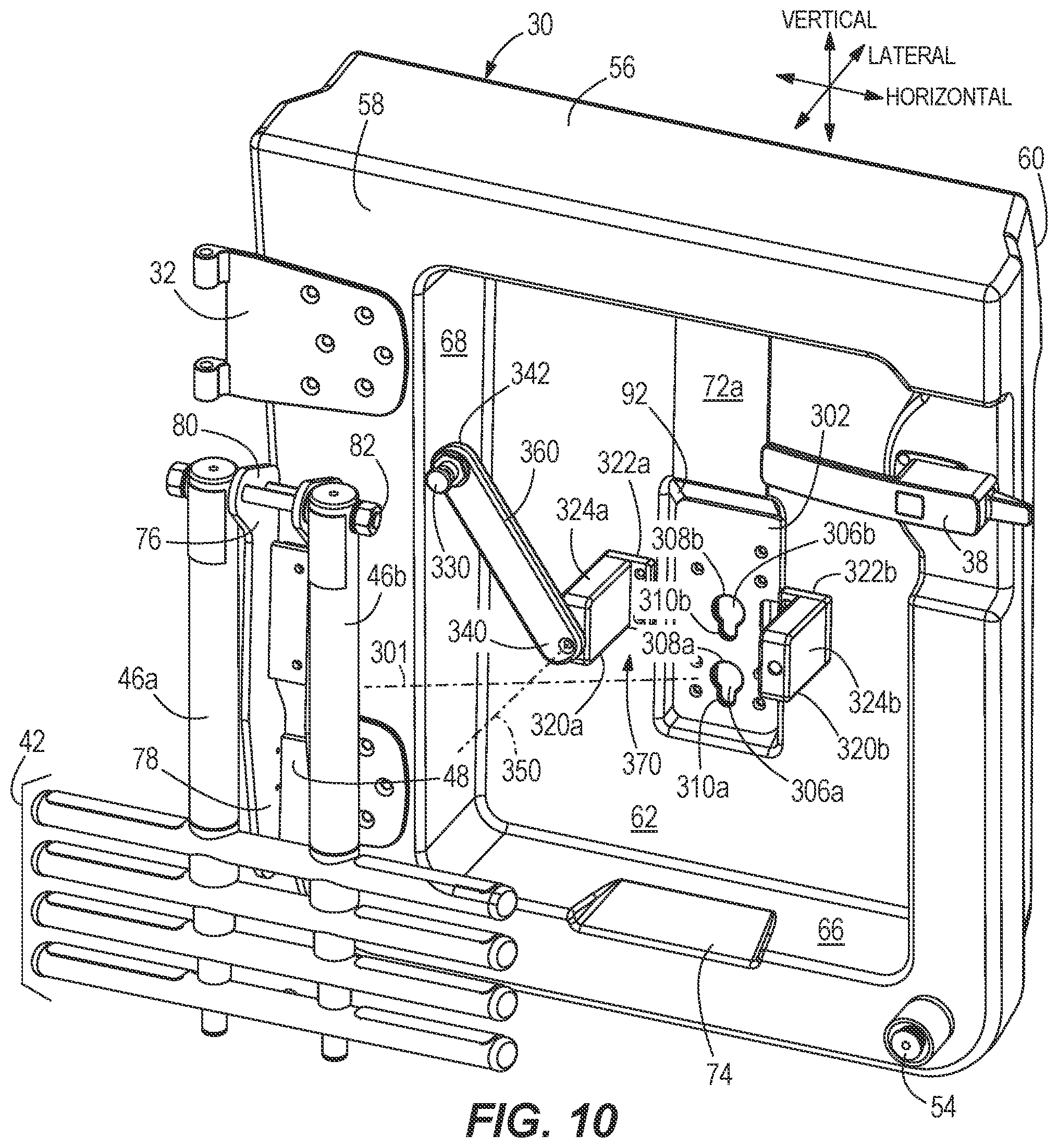 Patent US12312048 Figure 10 – Dive doors for marine vessels having ladder storage
