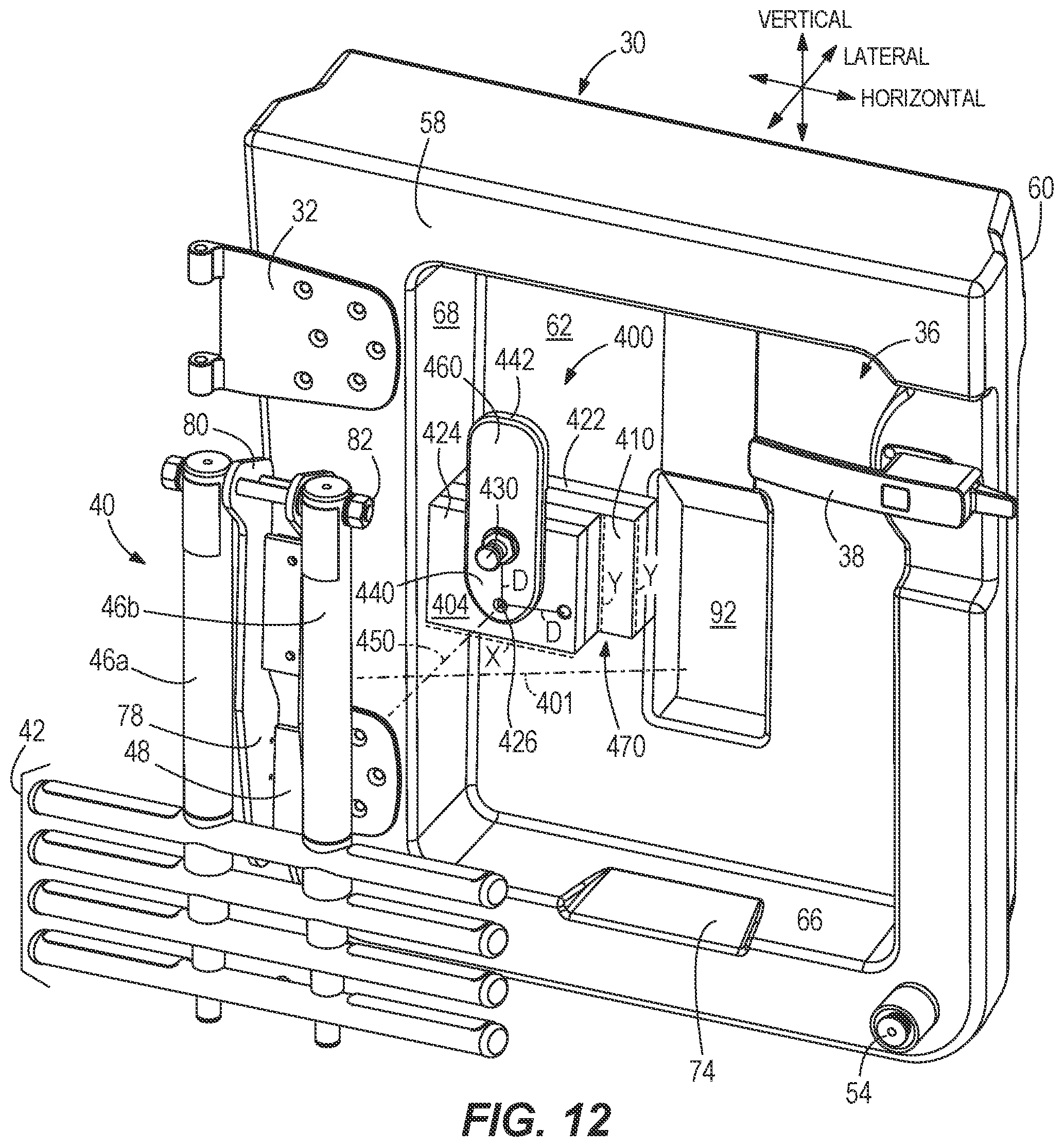 Patent US12312048 Figure 12 – Dive doors for marine vessels having ladder storage