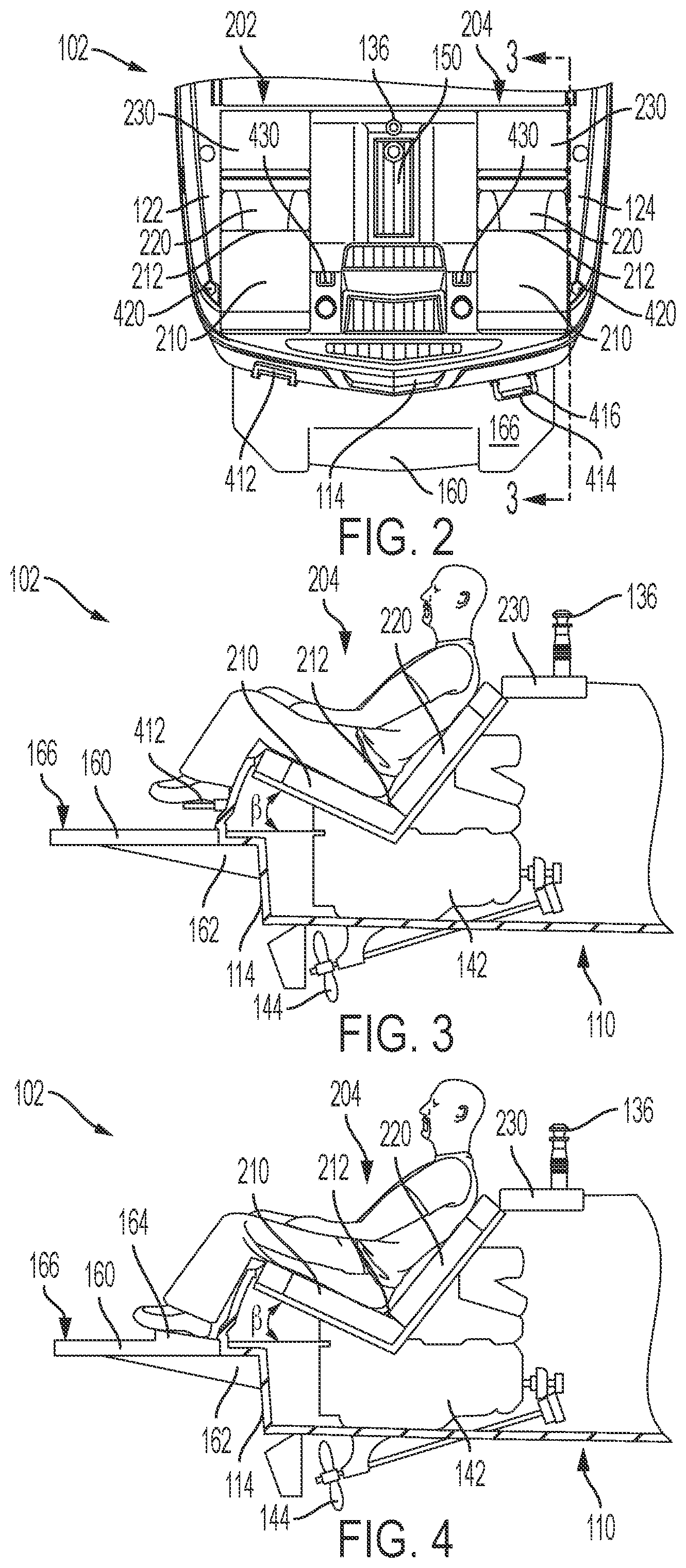 Patent US12312049 Figure 2 – Aft-facing transom seating for a boat