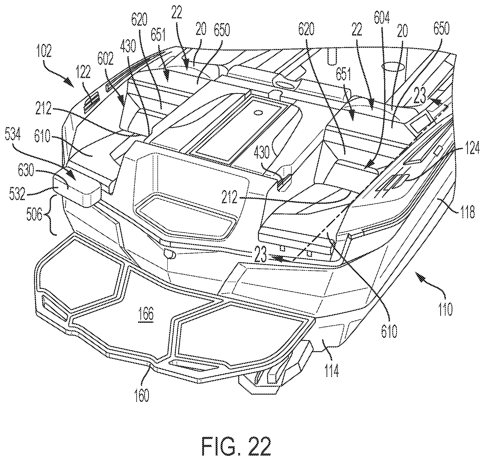 Patent US12312049 Figure 11 – Aft-facing transom seating for a boat