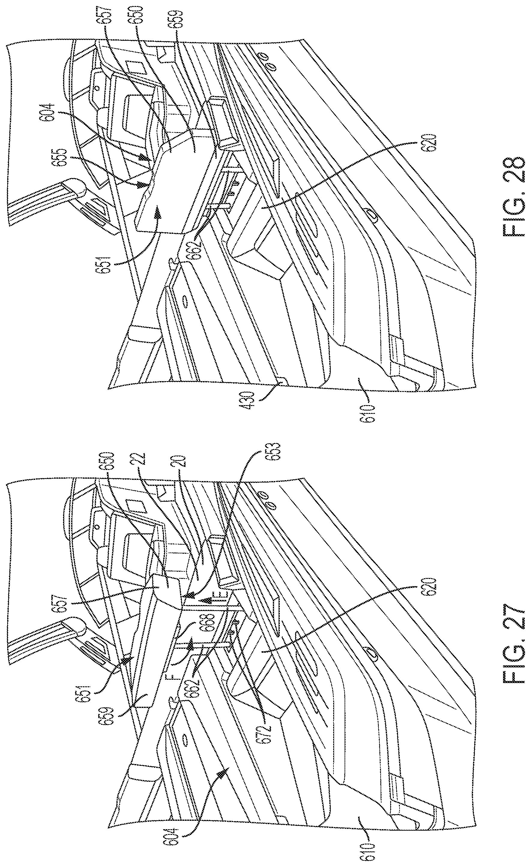 Patent US12312049 Figure 14 – Aft-facing transom seating for a boat