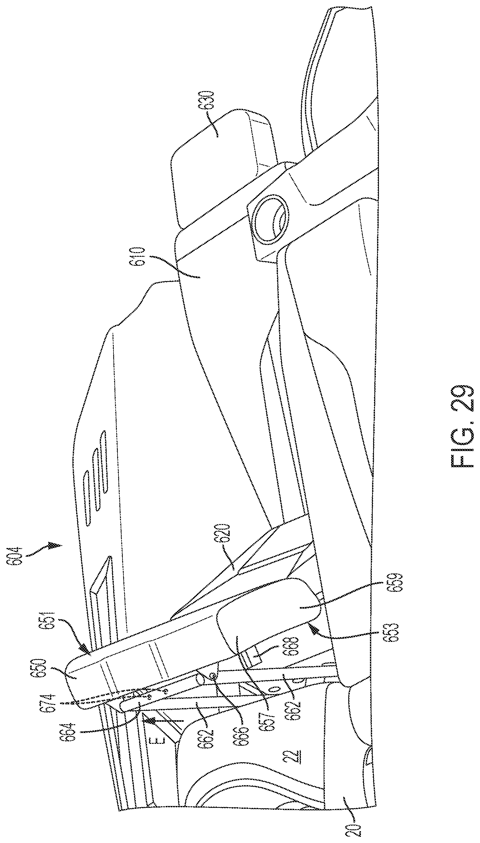 Patent US12312049 Figure 15 – Aft-facing transom seating for a boat