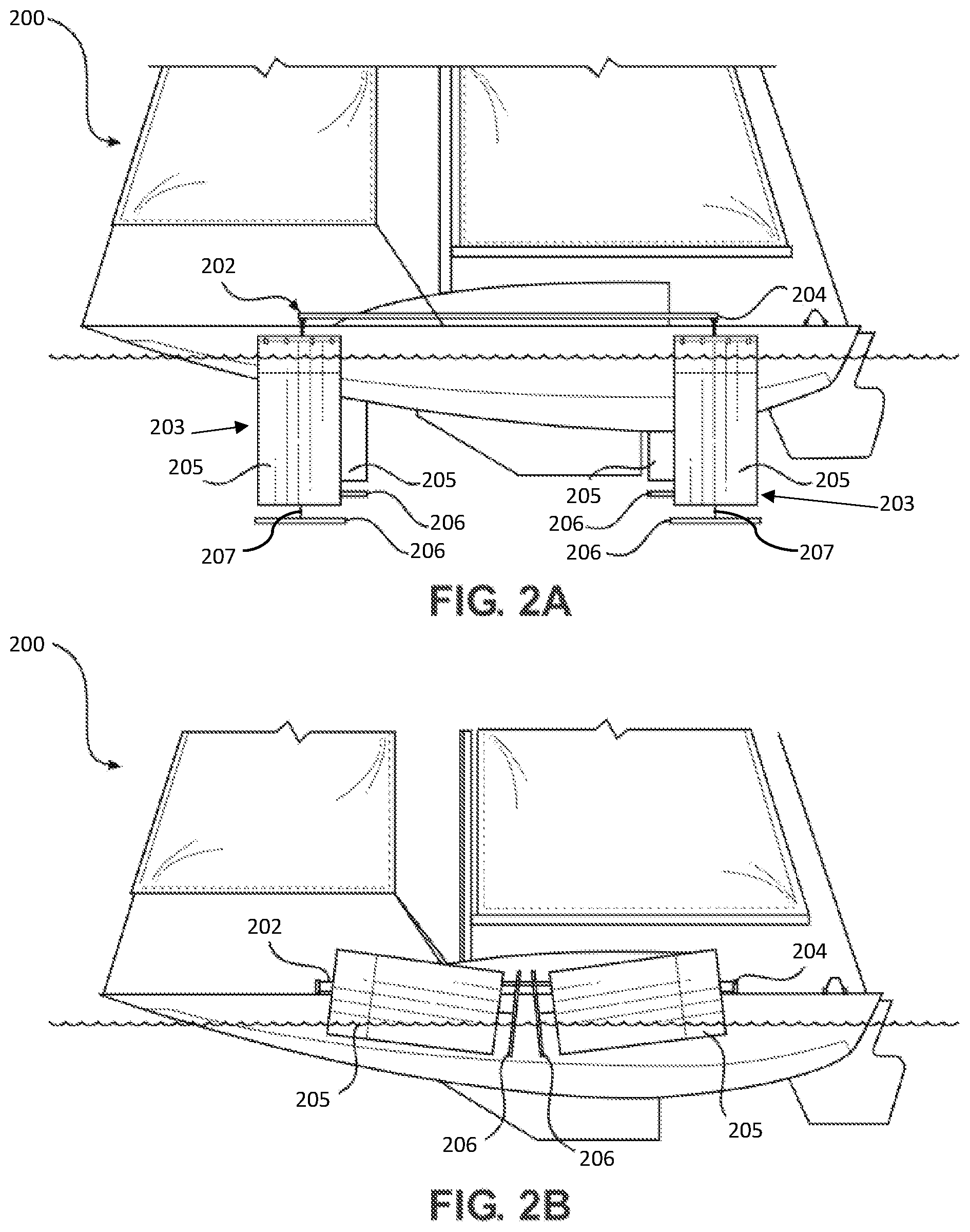 Patent US12312051 Figure 2 – Boat stabilizer with controllable parasail