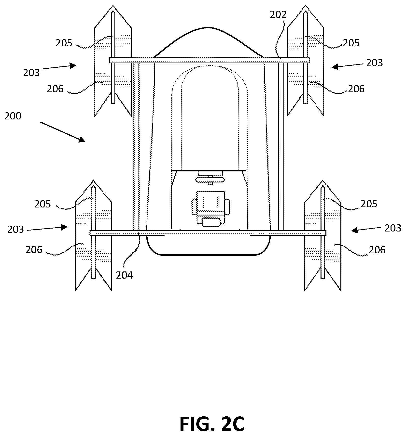 Patent US12312051 Figure 3 – Boat stabilizer with controllable parasail
