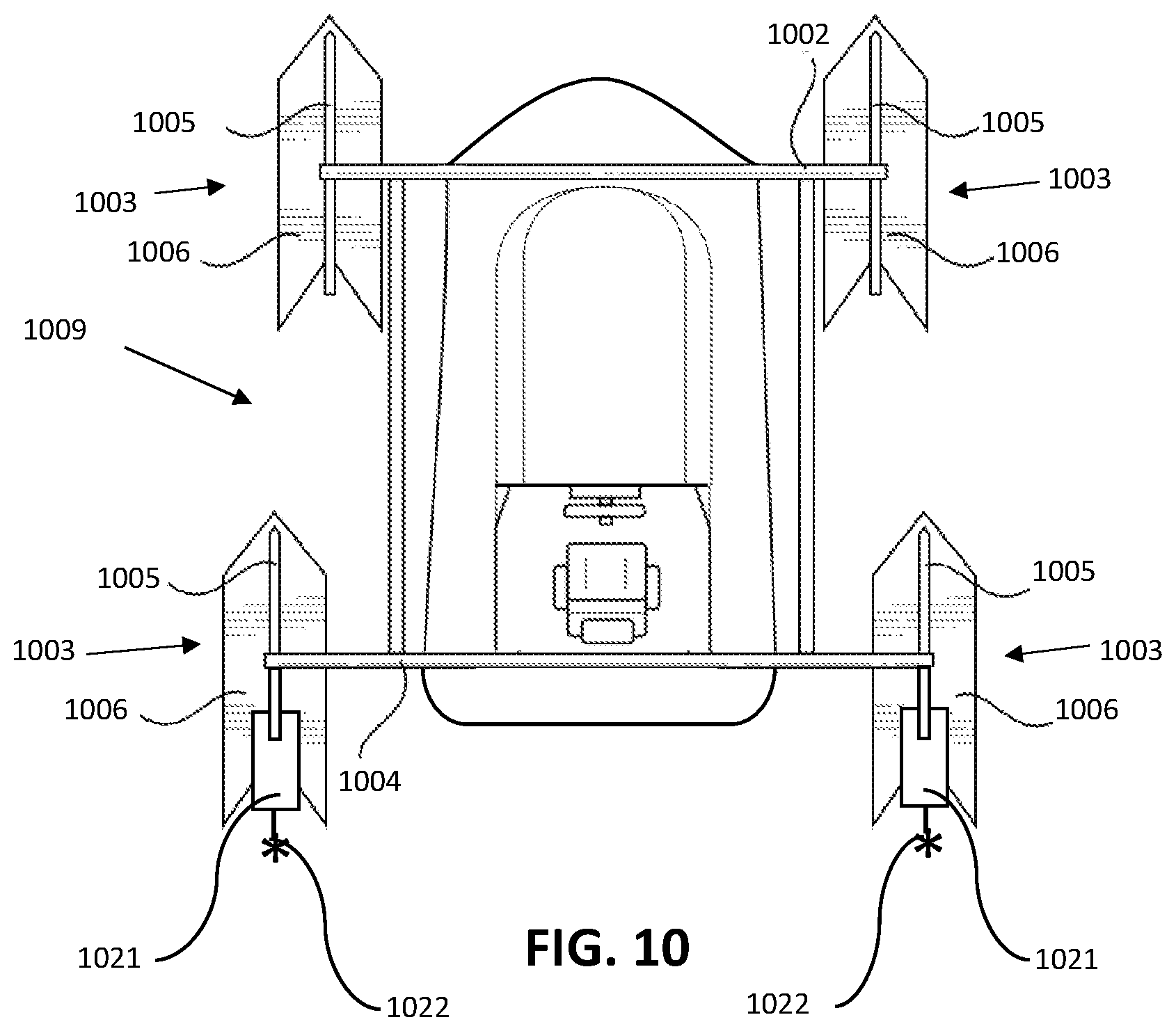 Patent US12312051 Figure 13 – Boat stabilizer with controllable parasail