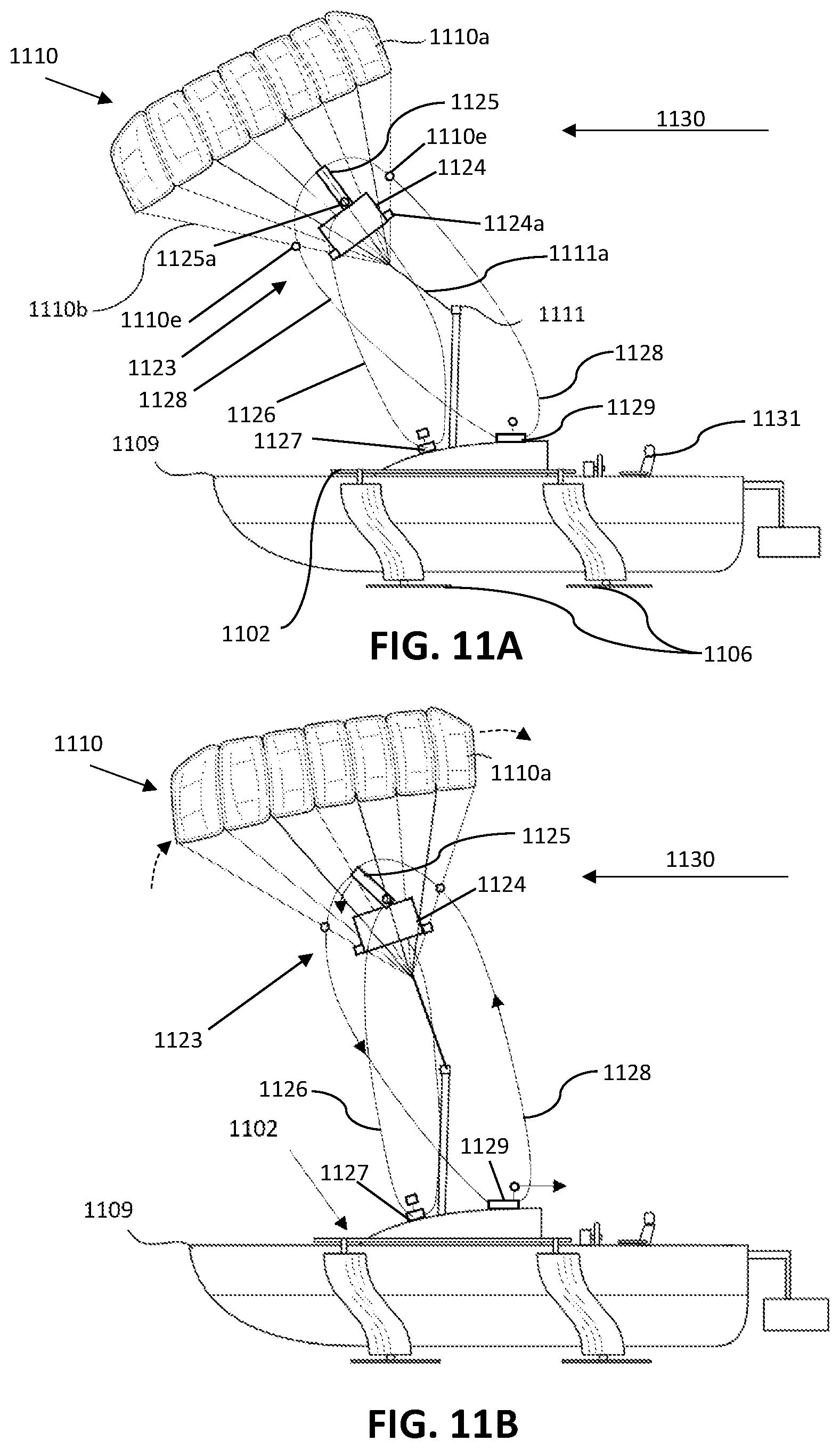 Patent US12312051 Figure 14 – Boat stabilizer with controllable parasail