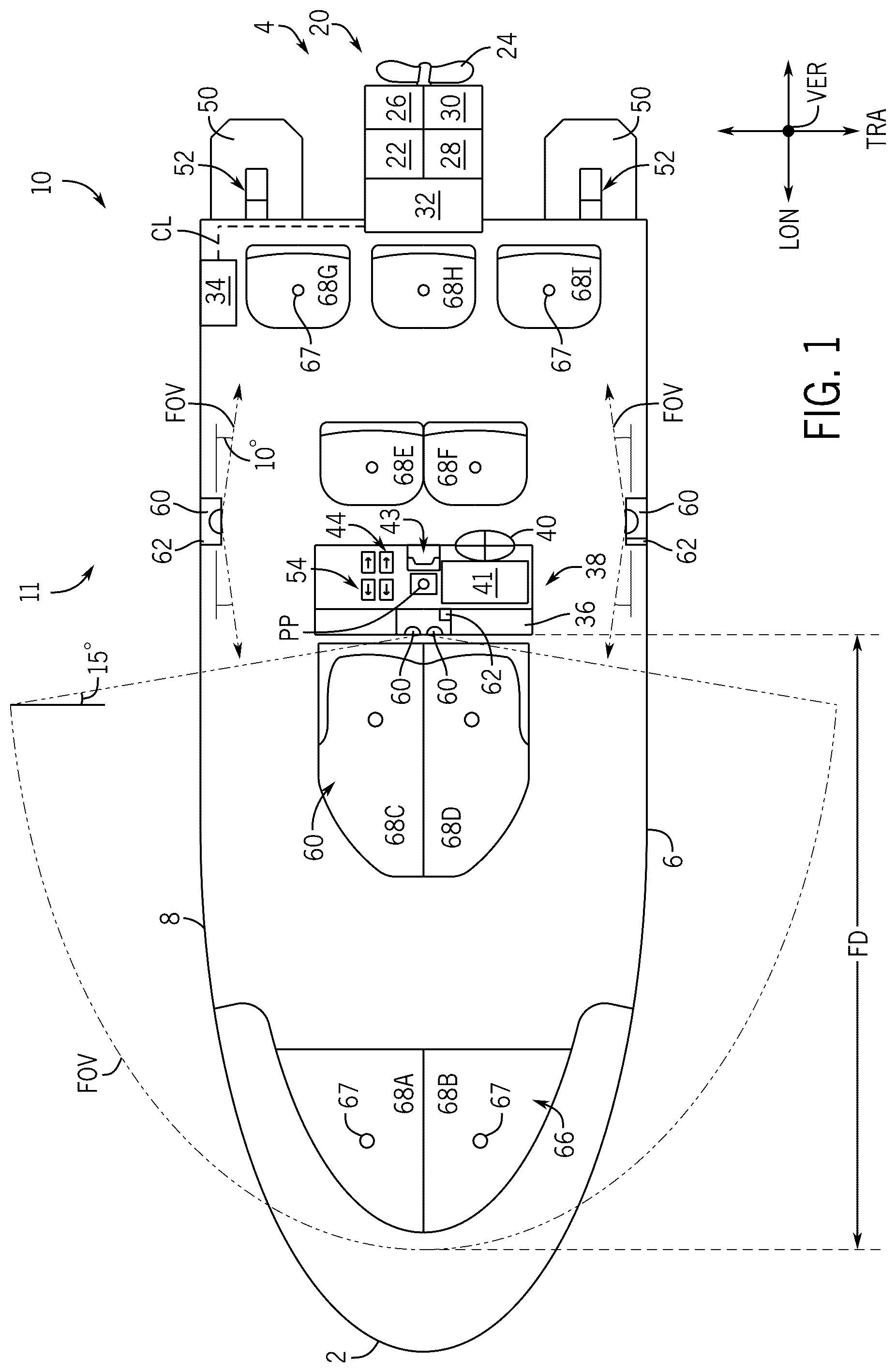 Patent US12312052 Figure 1 – Systems and methods for controlling marine vessels based on seat occupancy