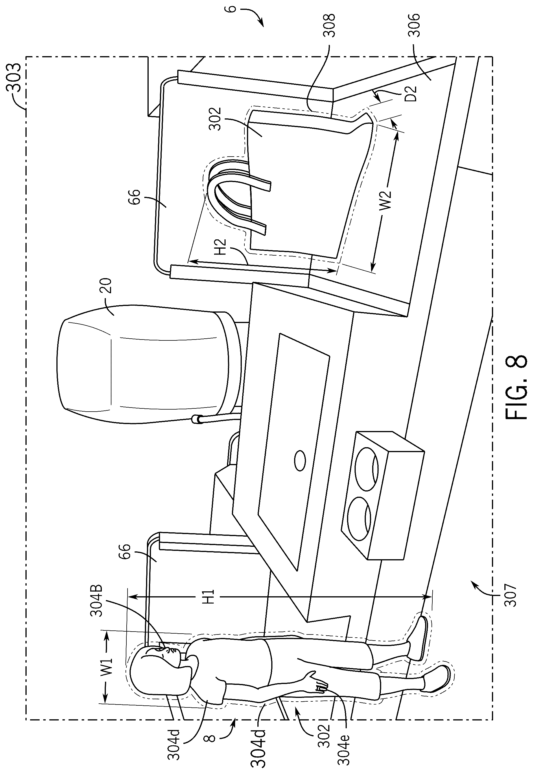 Patent US12312052 Figure 8 – Systems and methods for controlling marine vessels based on seat occupancy
