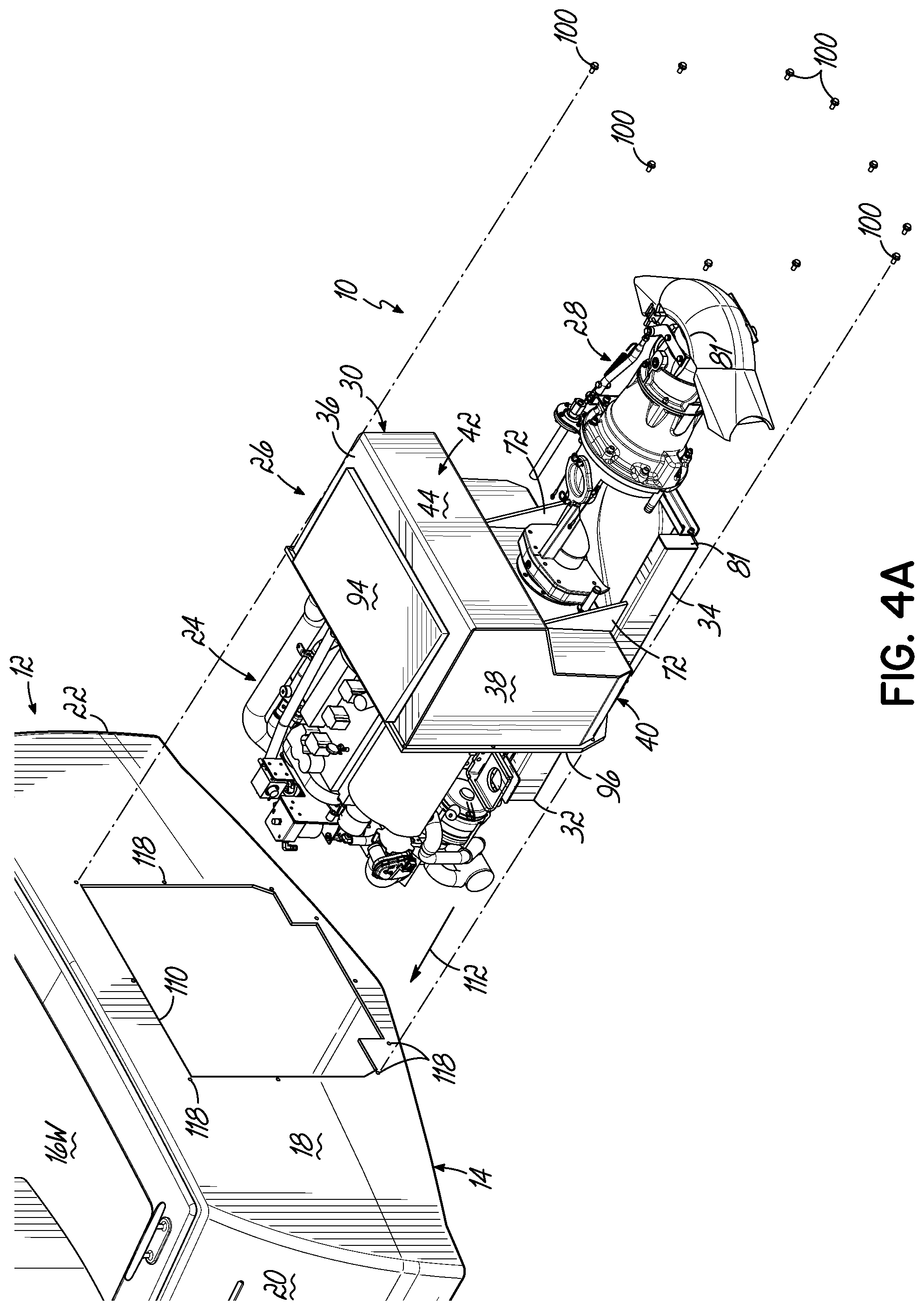 Patent US12312056 Figure 5 – Jet pump assembly and method of securing jet pump assembly to pontoon boat