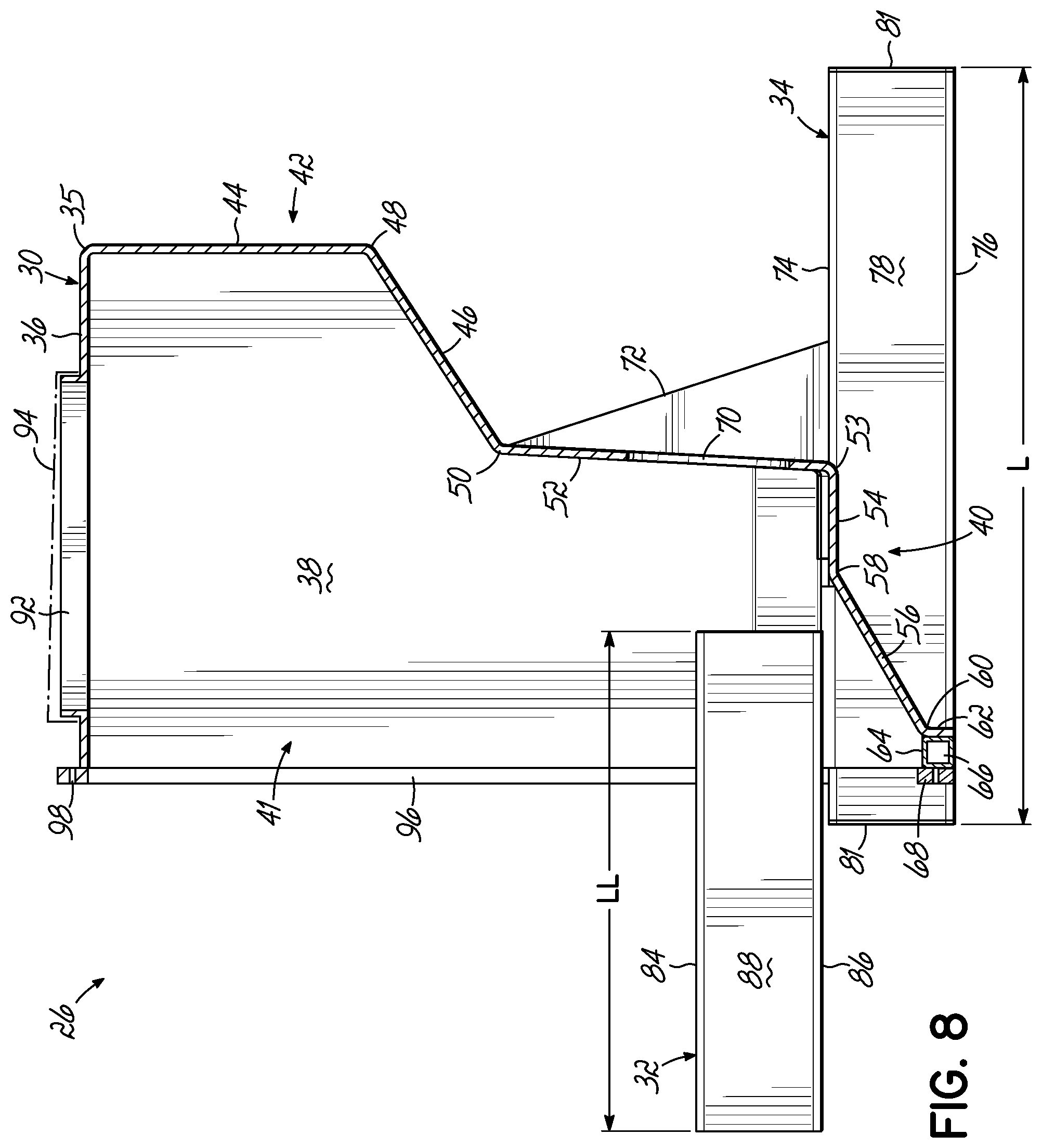 Patent US12312056 Figure 9 – Jet pump assembly and method of securing jet pump assembly to pontoon boat