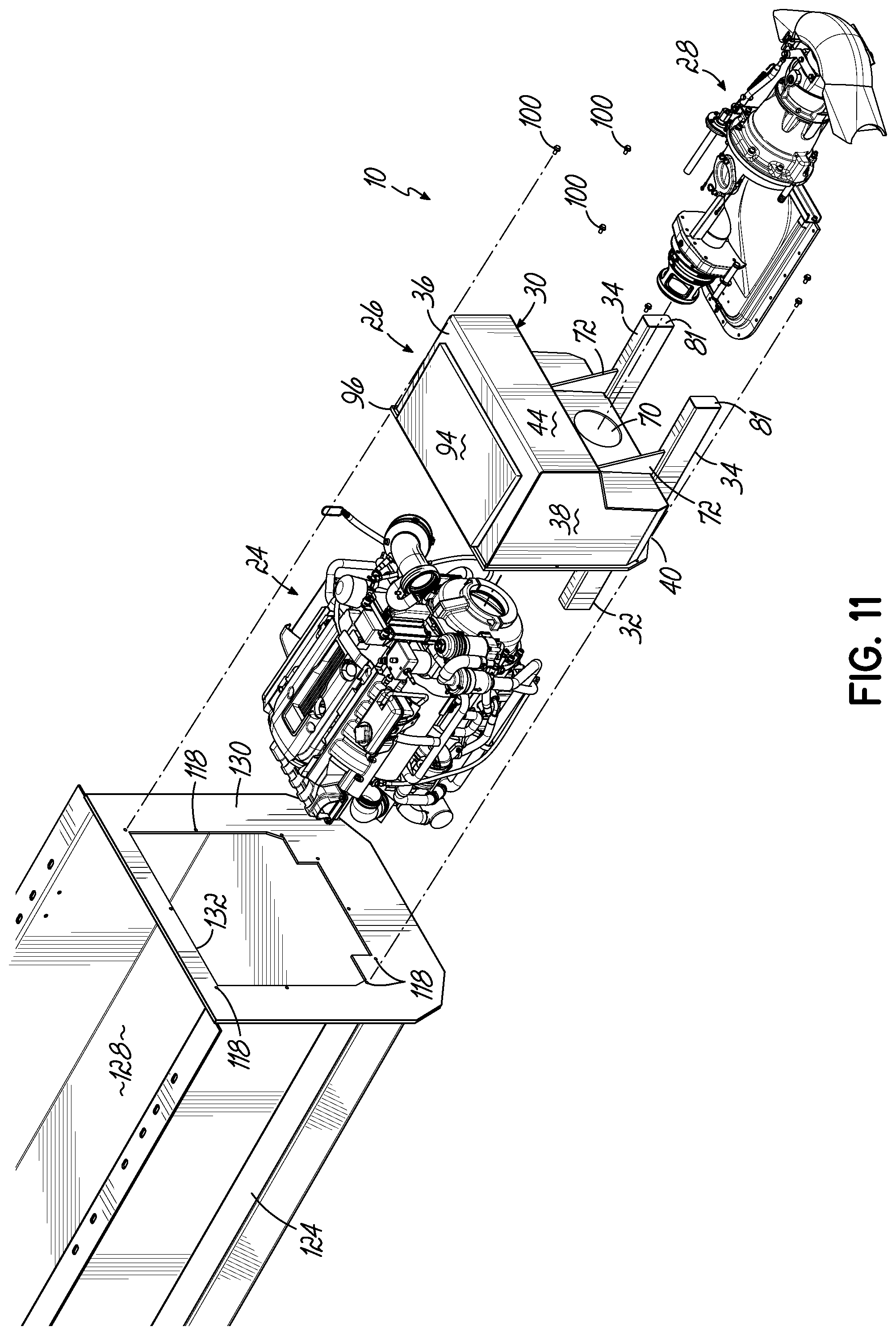 Patent US12312056 Figure 12 – Jet pump assembly and method of securing jet pump assembly to pontoon boat