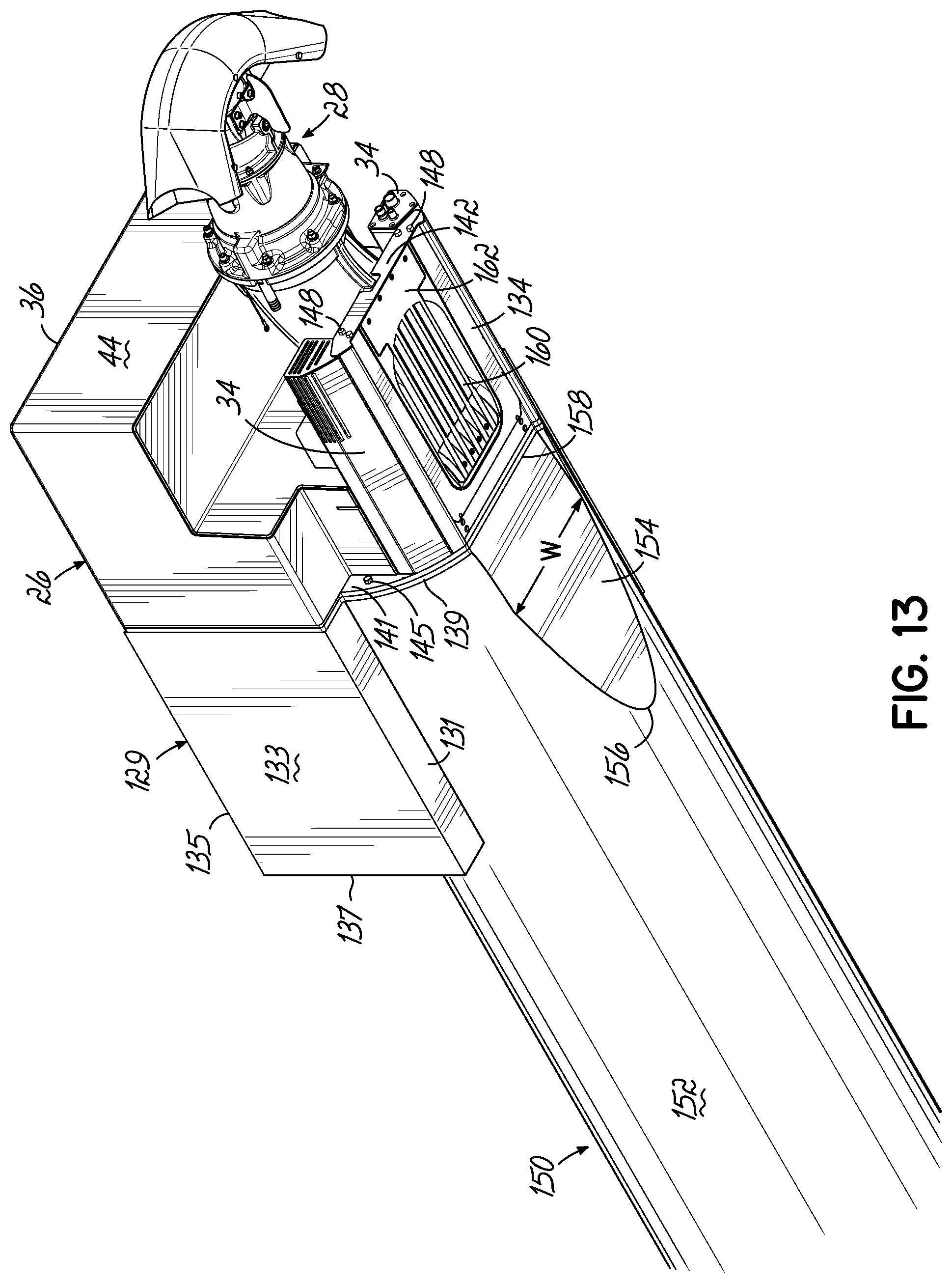 Patent US12312056 Figure 14 – Jet pump assembly and method of securing jet pump assembly to pontoon boat