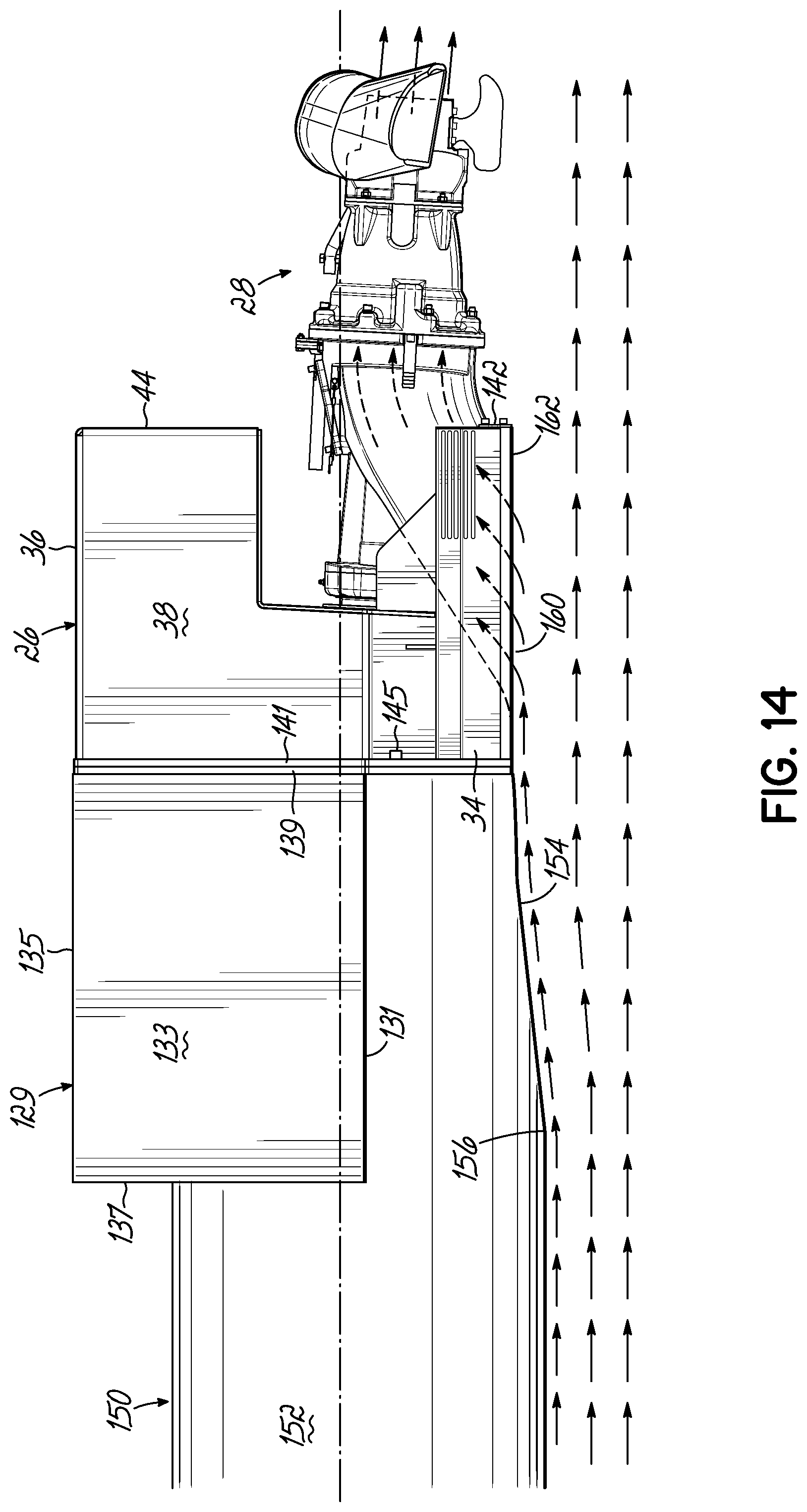 Patent US12312056 Figure 15 – Jet pump assembly and method of securing jet pump assembly to pontoon boat