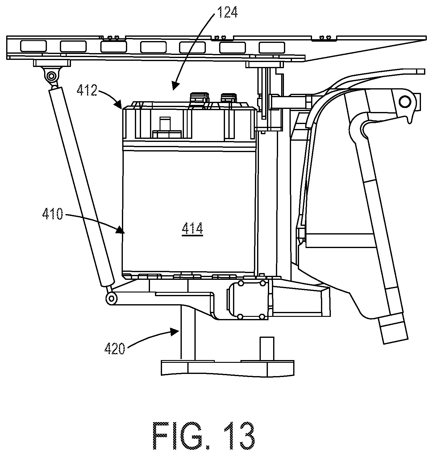 Patent US12312057 Figure 13 – Integrated electric outboard motor assembly