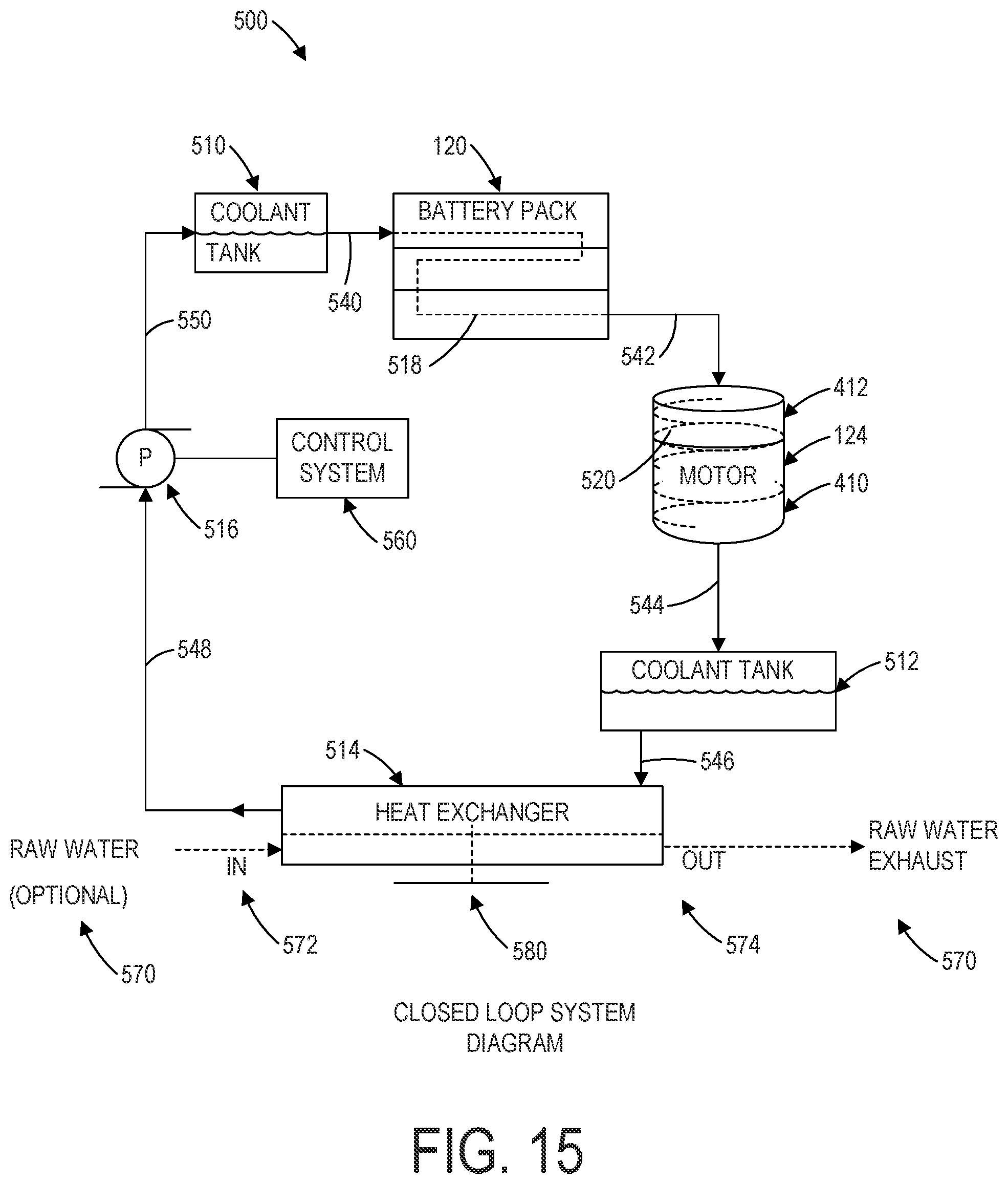 Patent US12312057 Figure 15 – Integrated electric outboard motor assembly