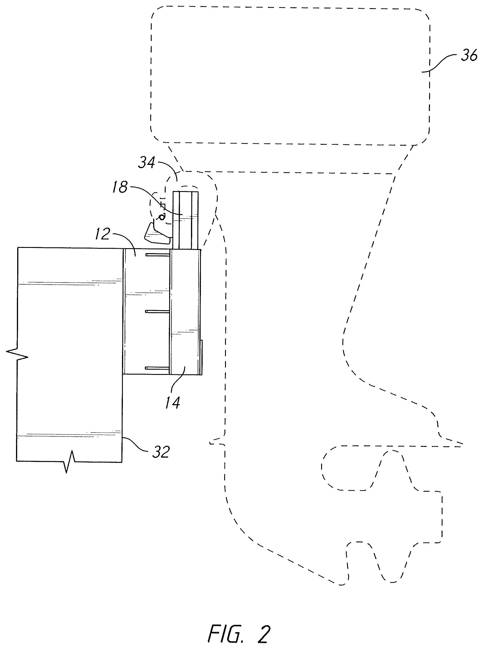 Patent US12312058 Figure 2 – Electrically-operated jack plate with remote control feature