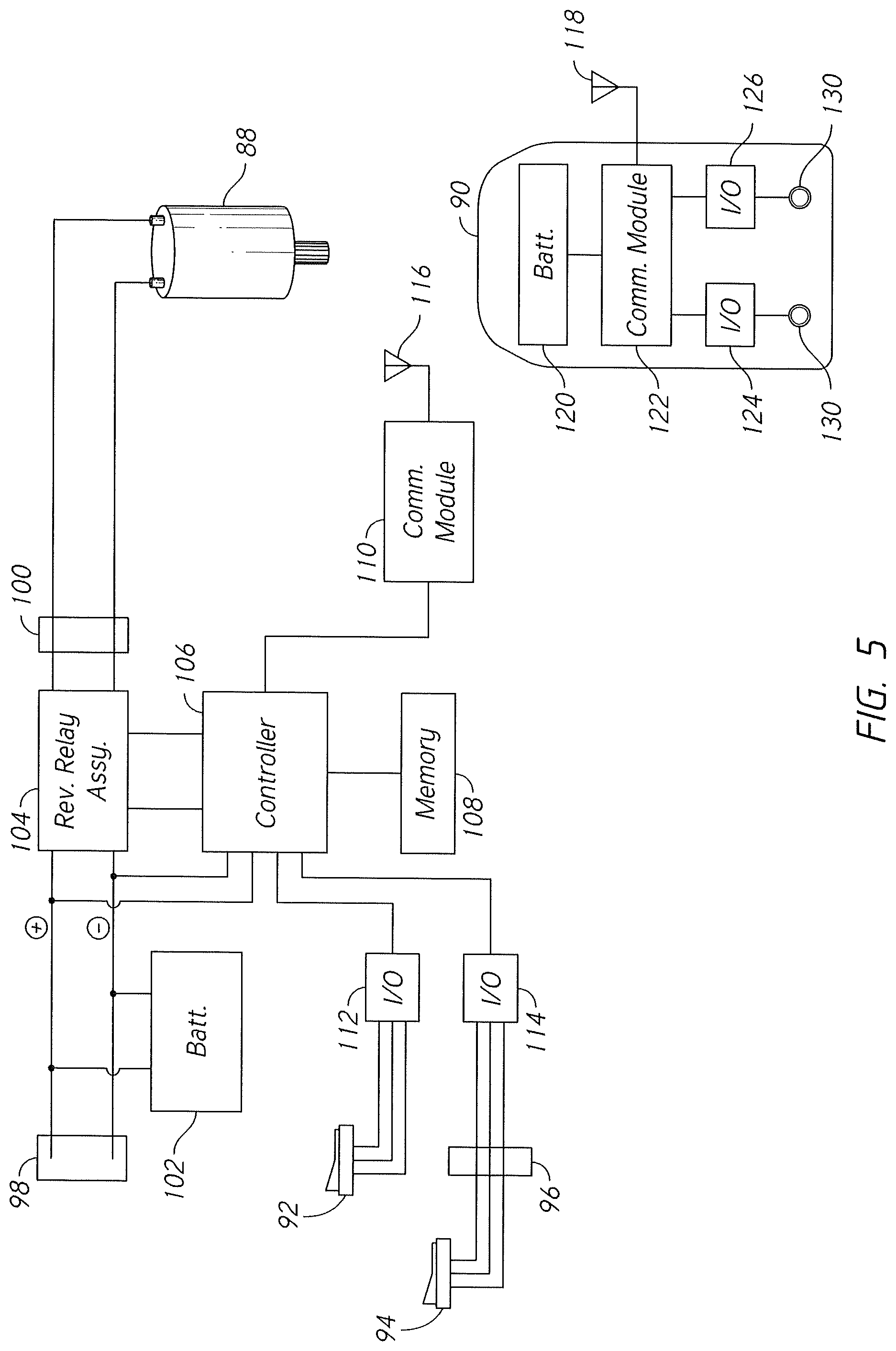 Patent US12312058 Figure 5 – Electrically-operated jack plate with remote control feature