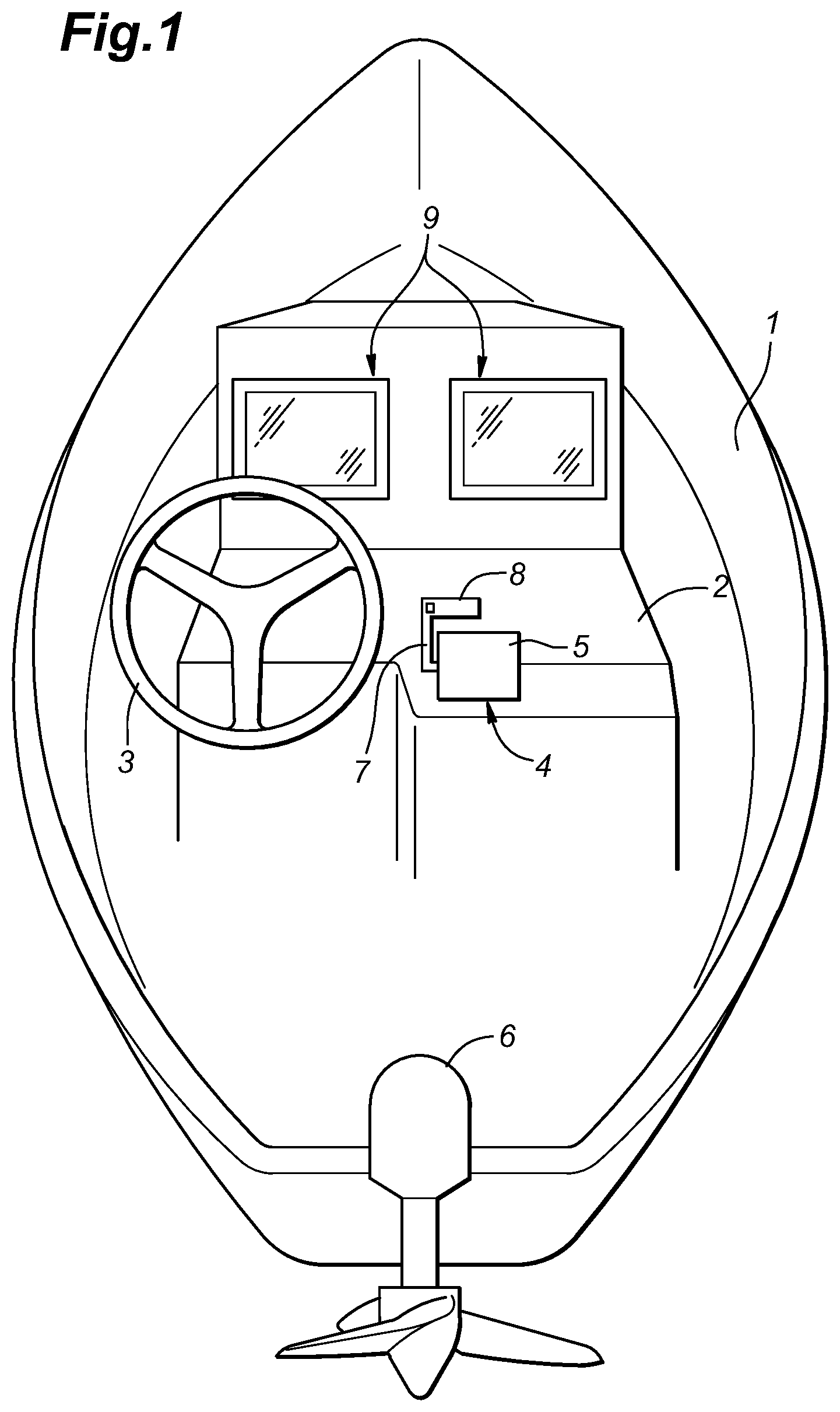 Patent US12312060 Figure 1 – Remote controller for watercraft