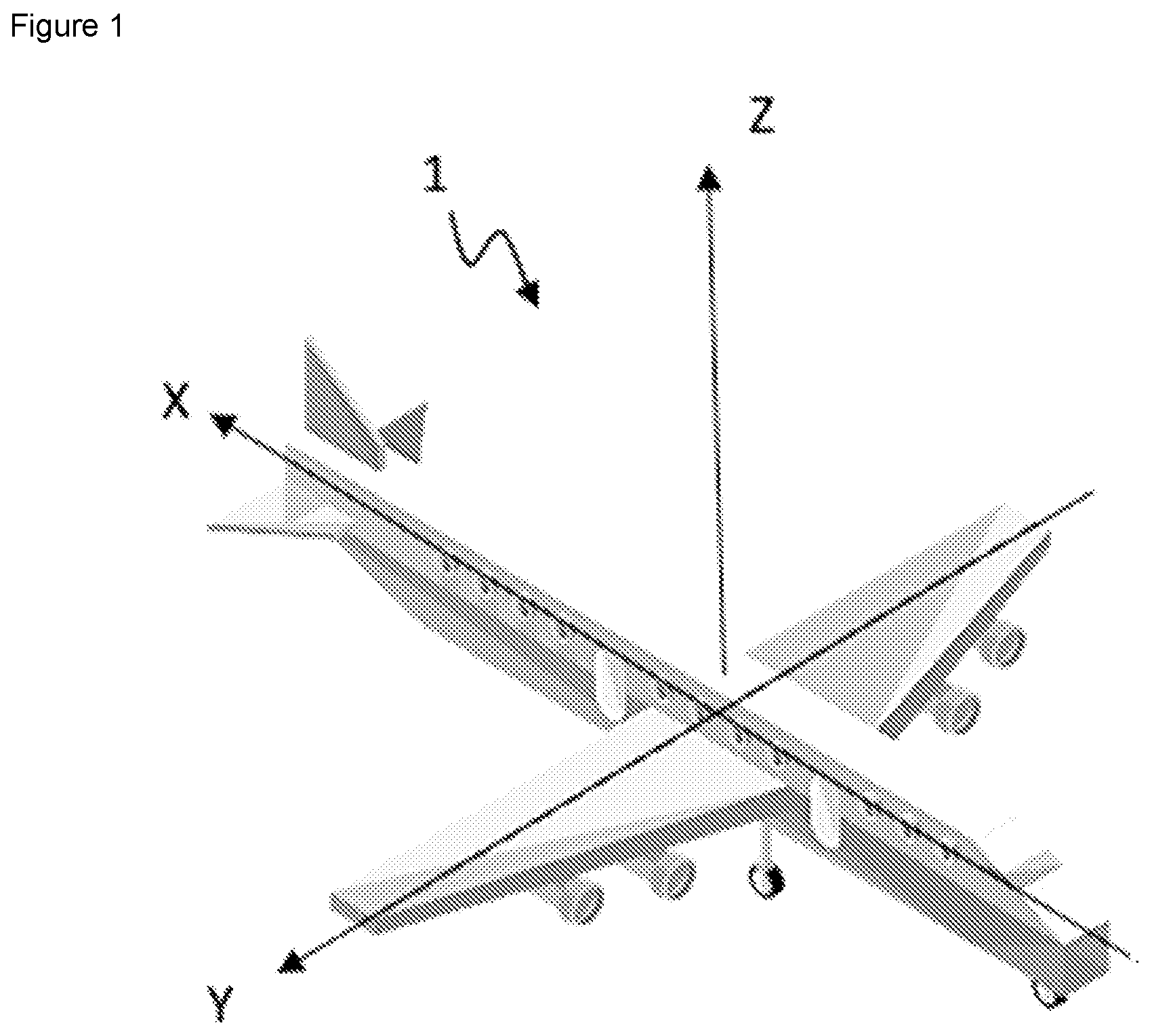 Patent US12312065 — Aircraft door equipped with a system for adjustment in position and method for installing such a door — Figure 1
