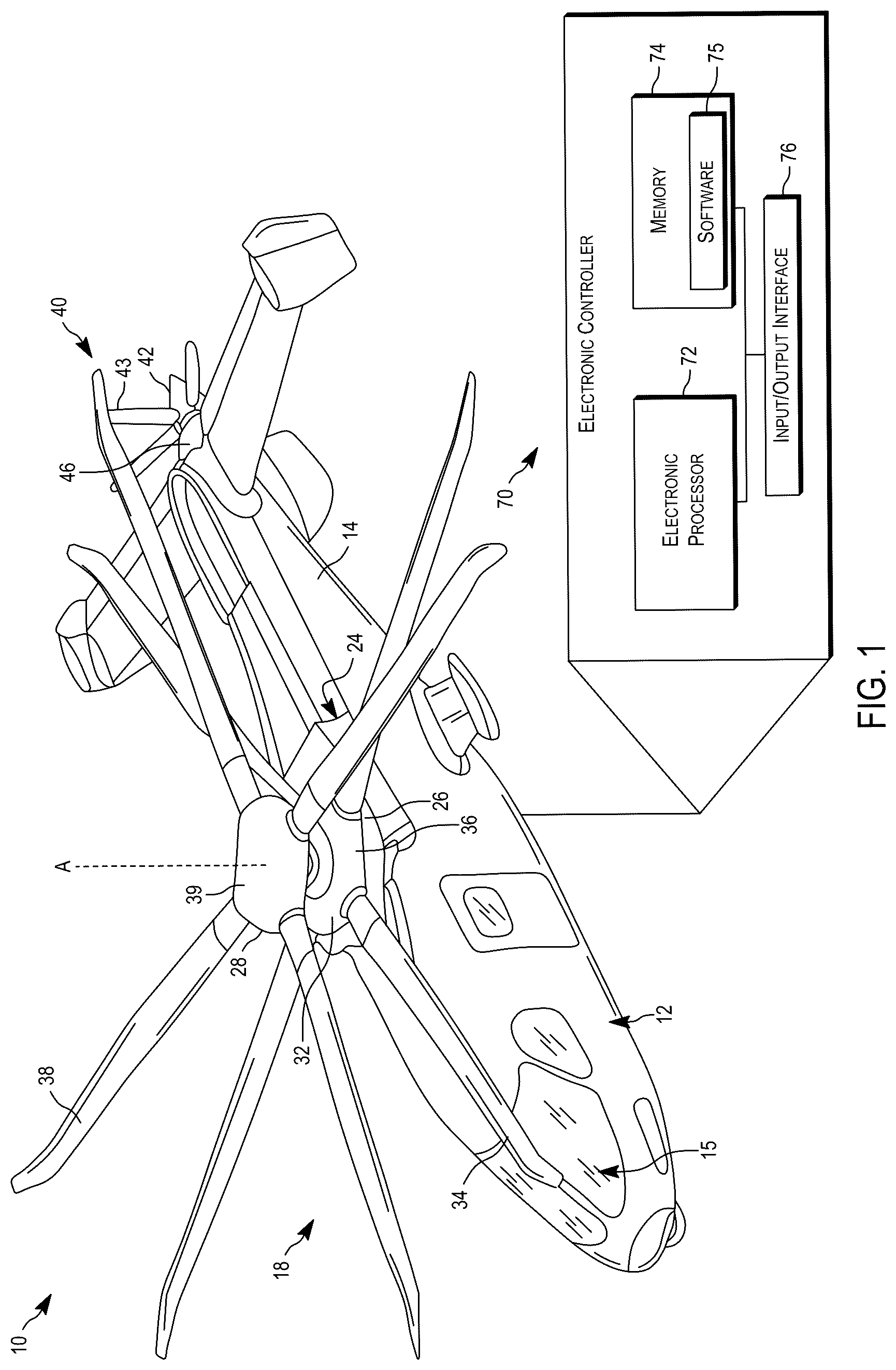 Patent US12312067 Figure 1 – Deadband control for an aircraft