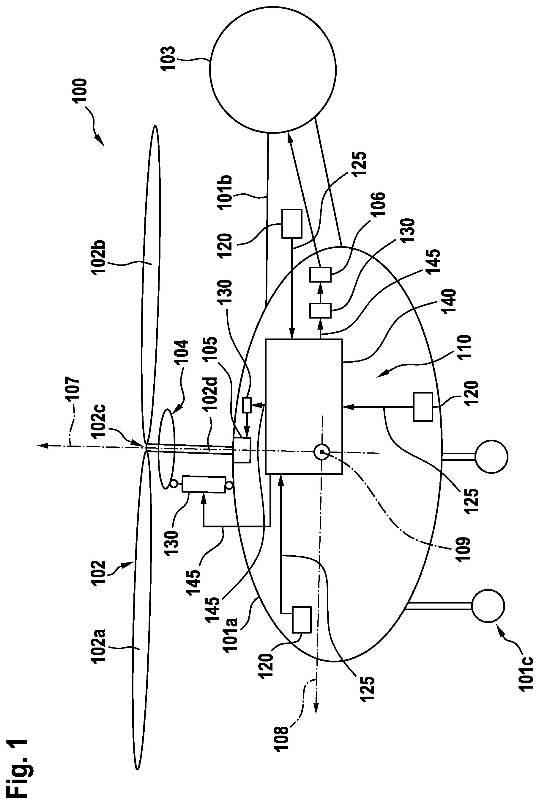 Patent US12312069 — Passenger discomfort-aware flight control system — Figure 1