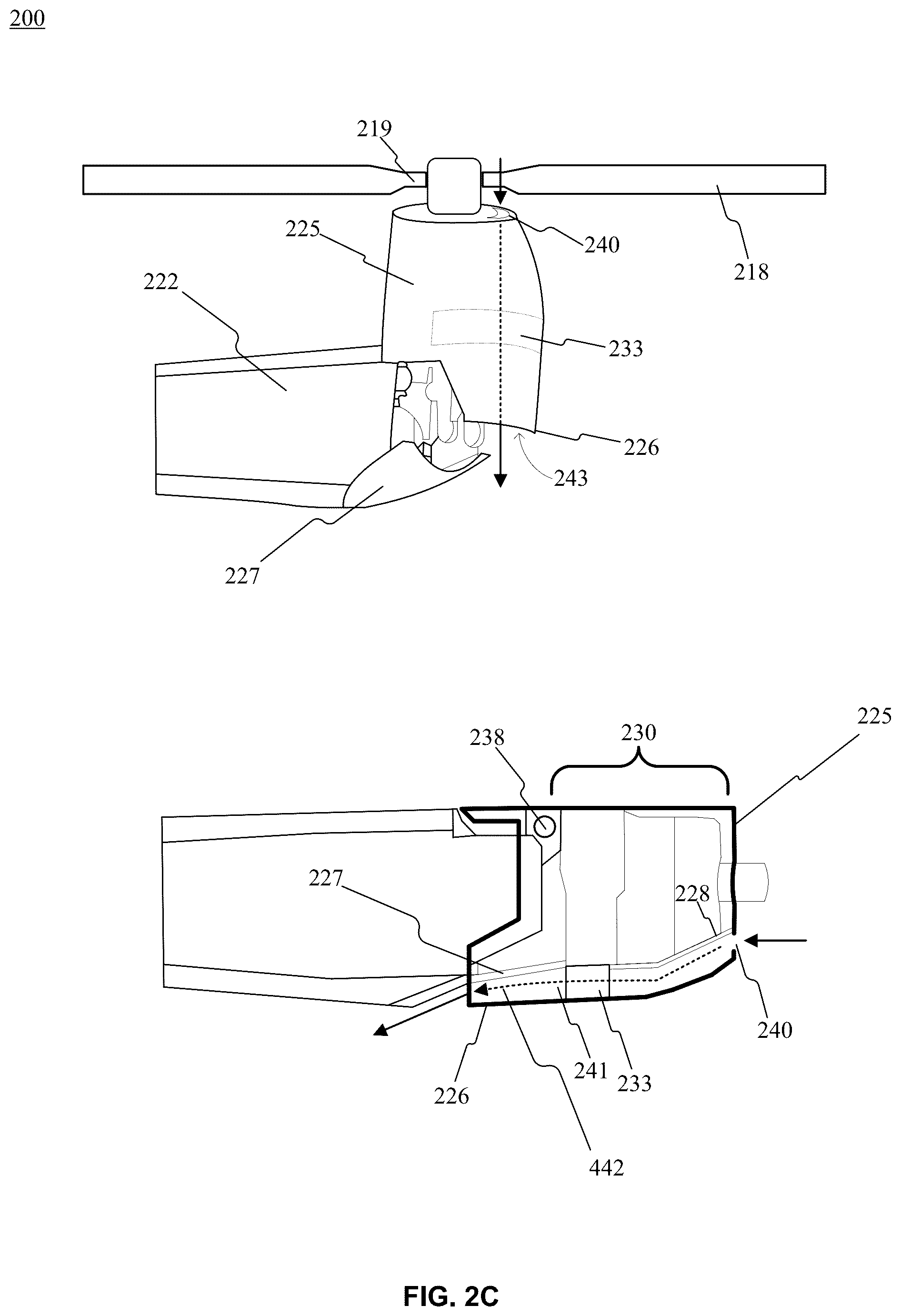 Patent US12312074 Figure 5 – Method for cooling a tilter motor including a tilt-actuated nacelle door