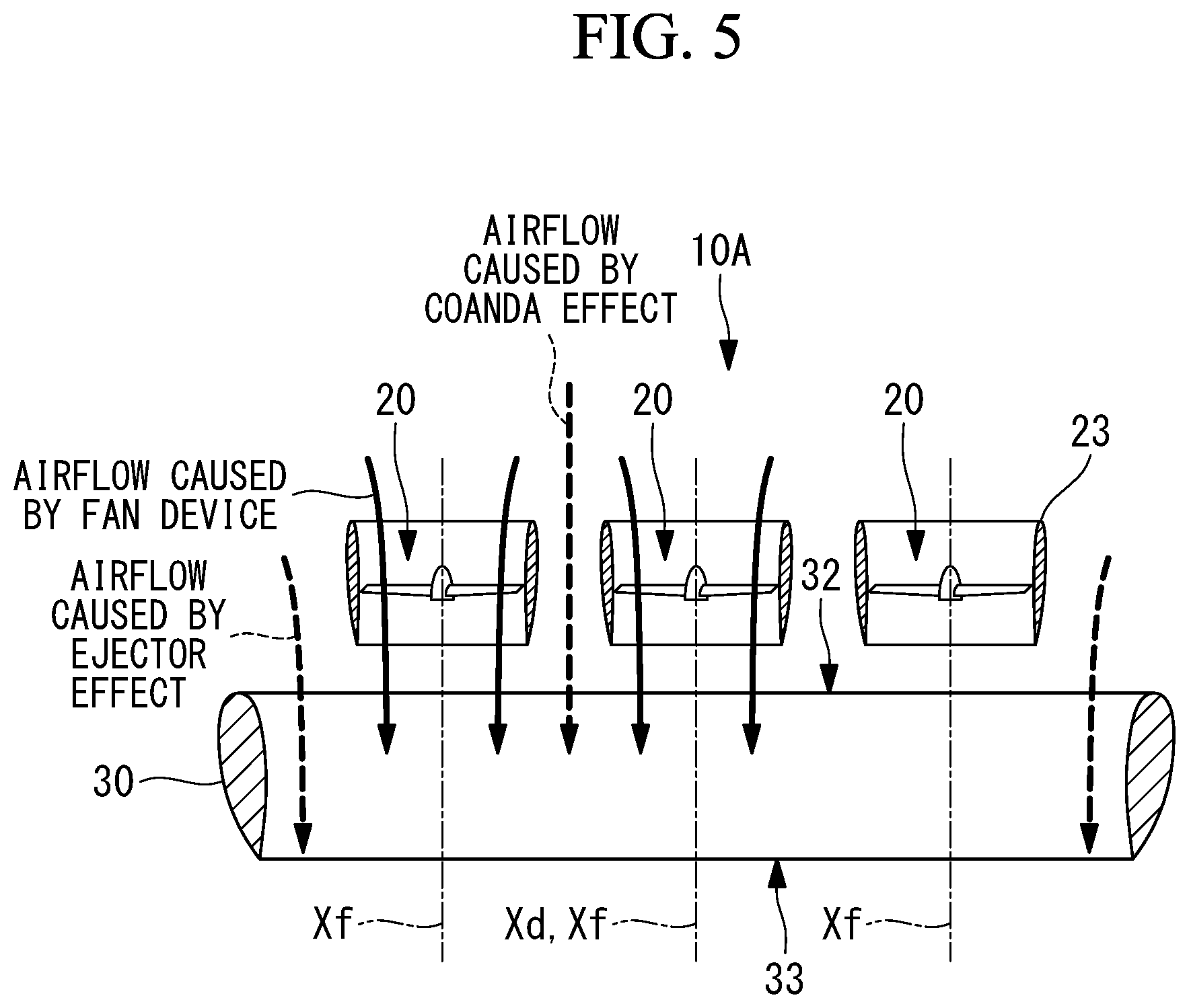 Patent US12312077 Figure 5 – Ducted fan device and aircraft