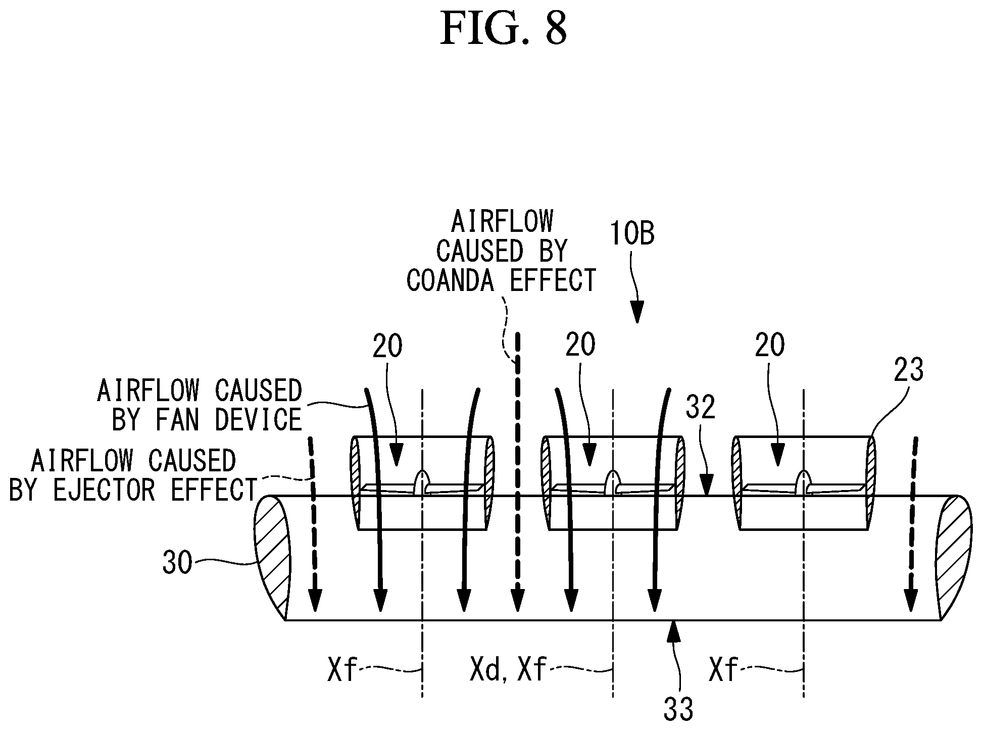 Patent US12312077 Figure 8 – Ducted fan device and aircraft