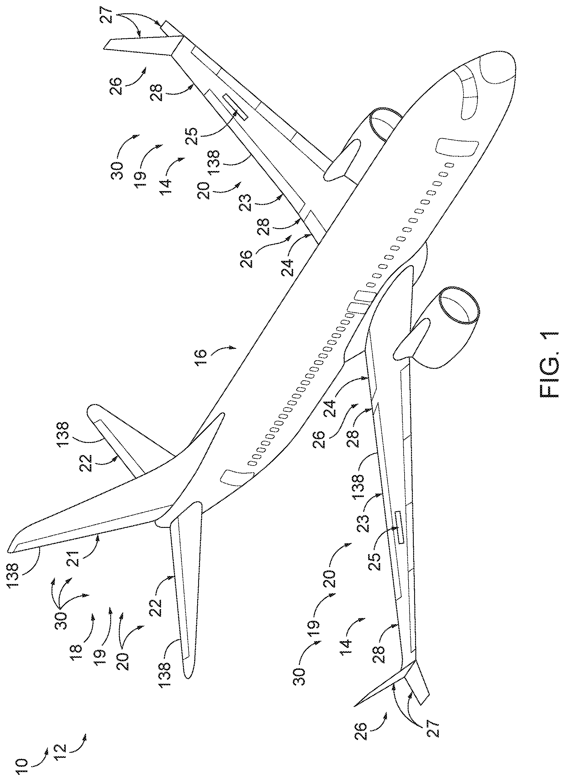 Patent US12312079 Figure 1 – Aerodynamic structures and methods of forming aerodynamic structures