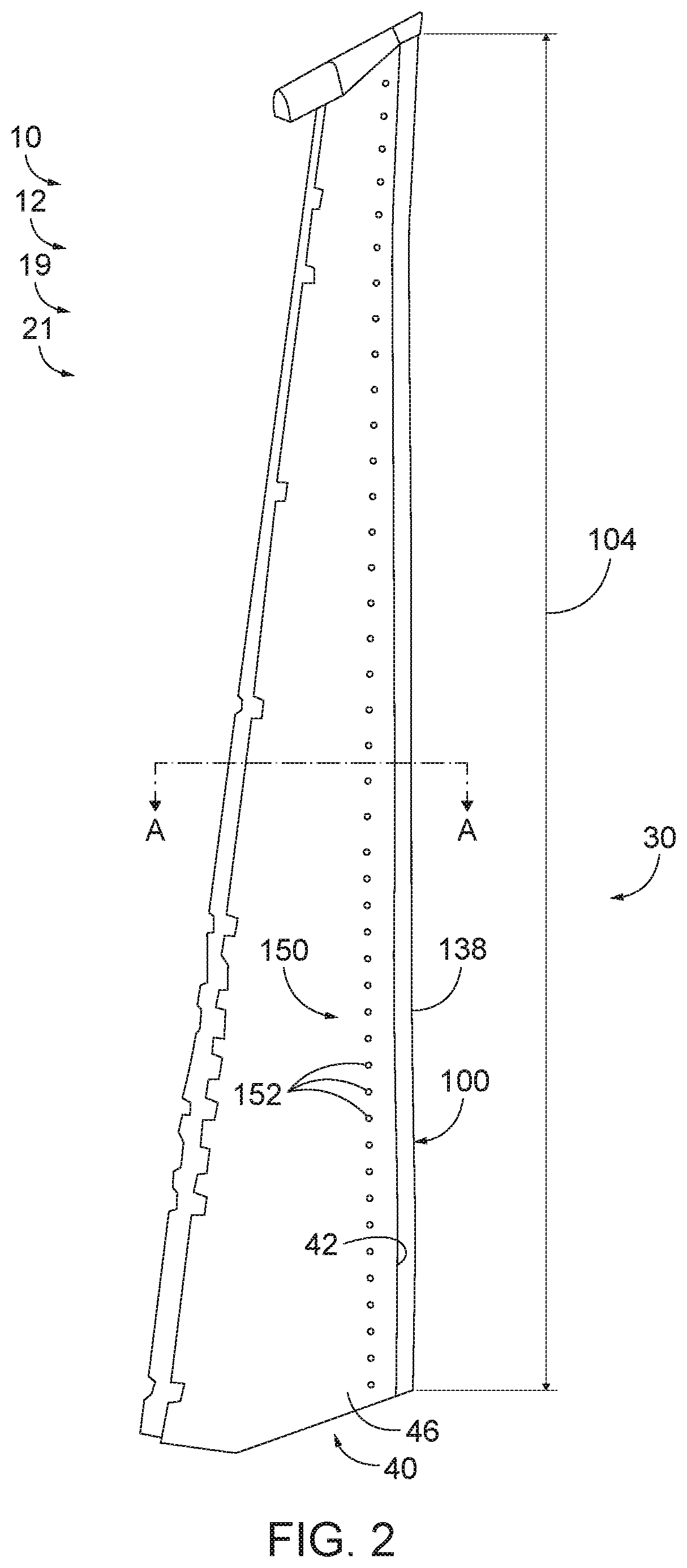 Patent US12312079 Figure 2 – Aerodynamic structures and methods of forming aerodynamic structures