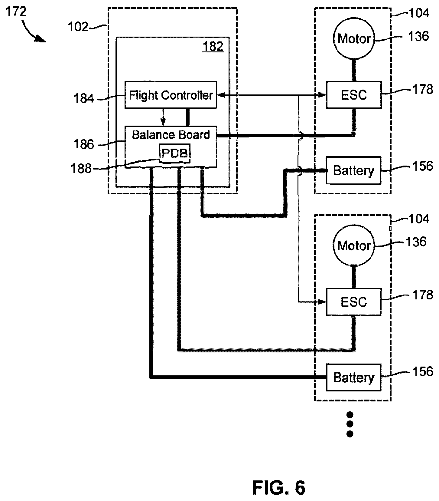 Patent US12312081 Figure 4 – Pilotless transportation aerial-vehicle having distributed-batteries and powering method therefor