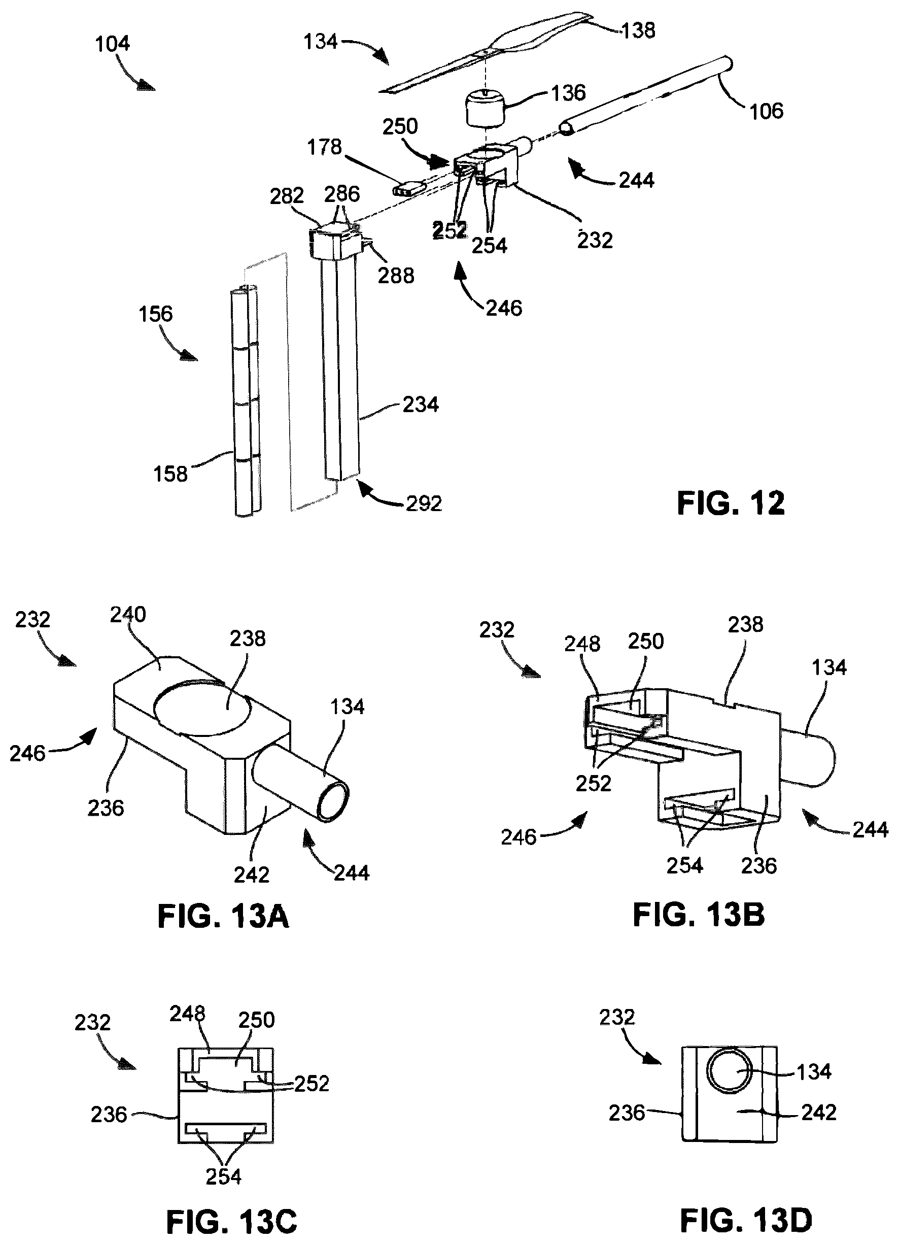 Patent US12312081 Figure 9 – Pilotless transportation aerial-vehicle having distributed-batteries and powering method therefor