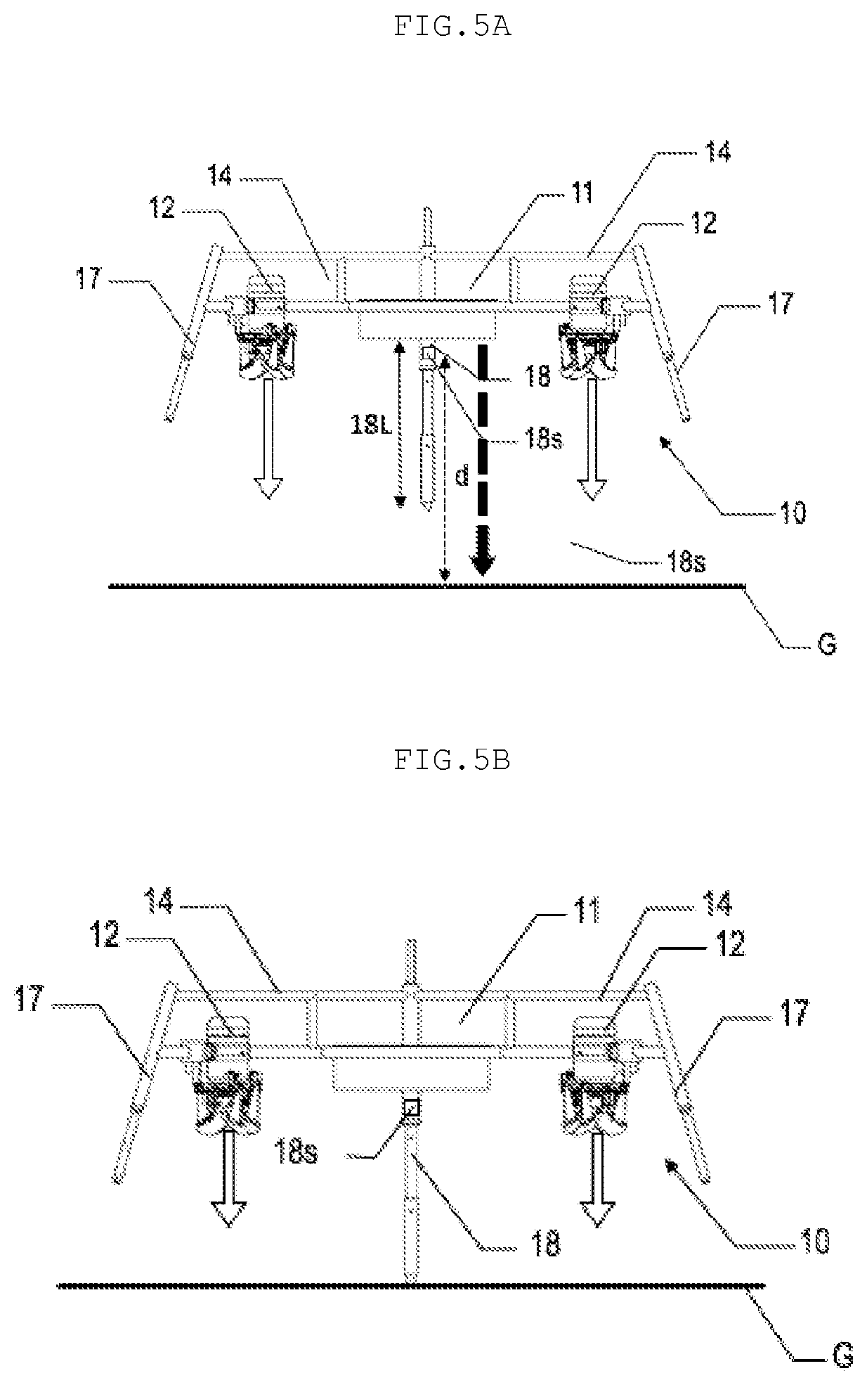 Patent US12312082 Figure 4 – Propulsion device and associated method for controlling the landing of such a propulsion device