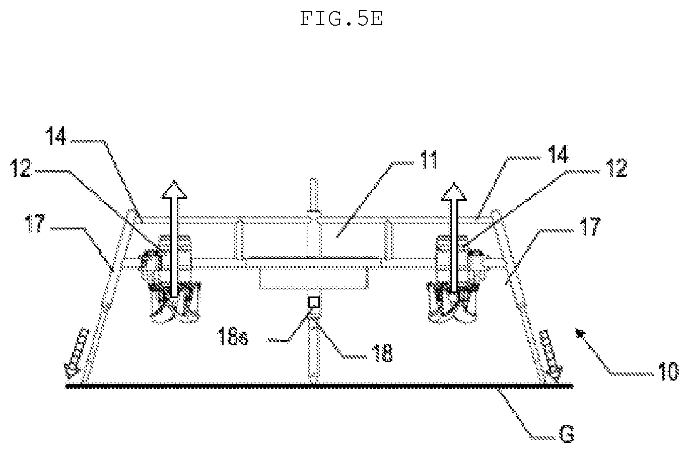Patent US12312082 Figure 6 – Propulsion device and associated method for controlling the landing of such a propulsion device