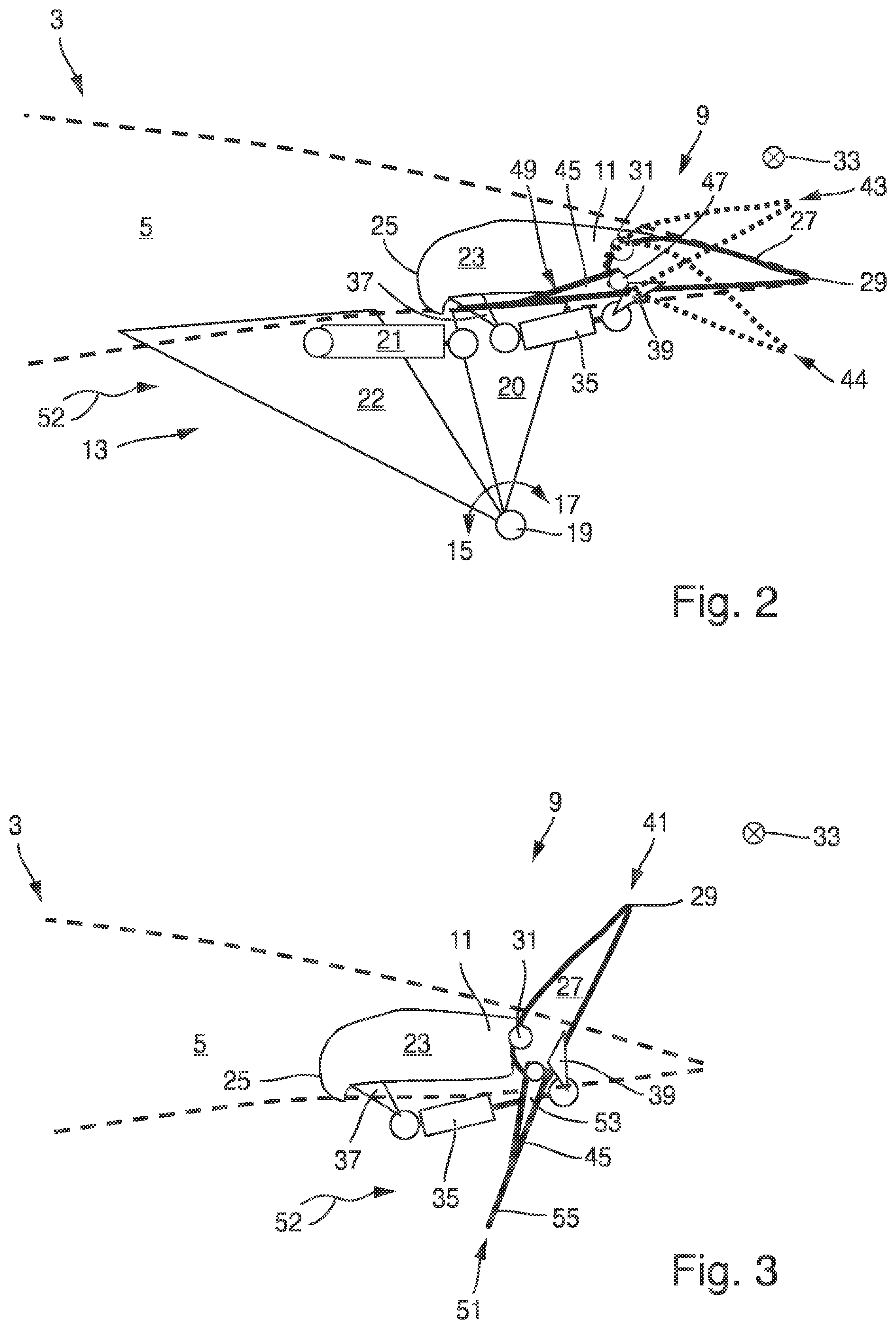 Patent US12312084 Figure 2 – Wing for an aircraft having a flap with a speed brake panel mounted in a rotatable manner