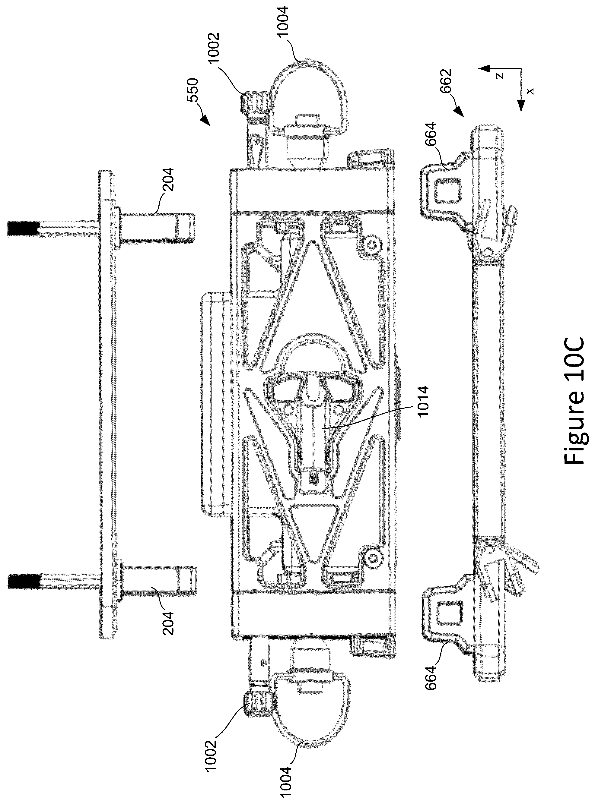 Patent US12312085 Figure 11 – Mechanical release device for unmanned aerial vehicle drop-payload