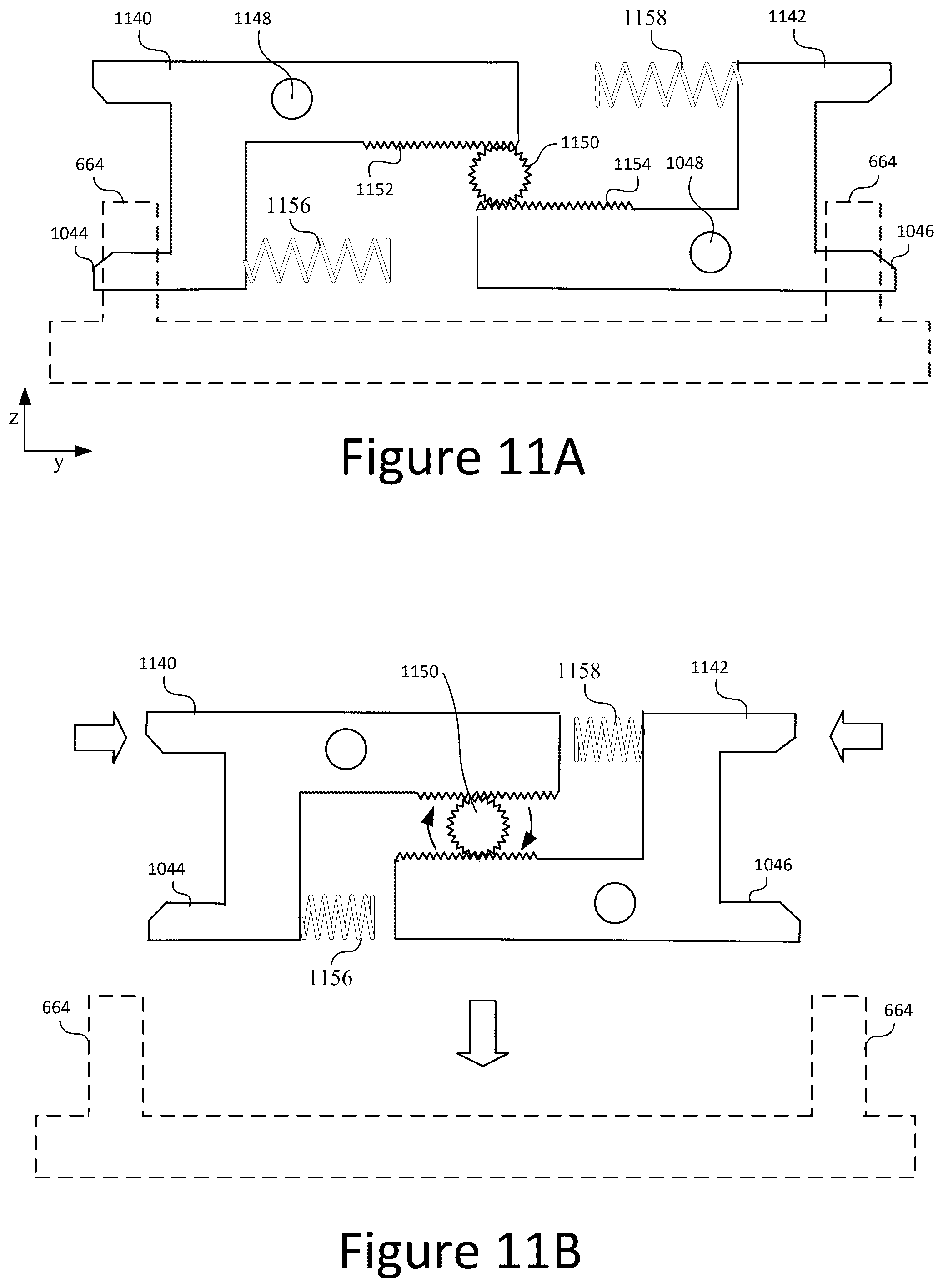 Patent US12312085 Figure 14 – Mechanical release device for unmanned aerial vehicle drop-payload