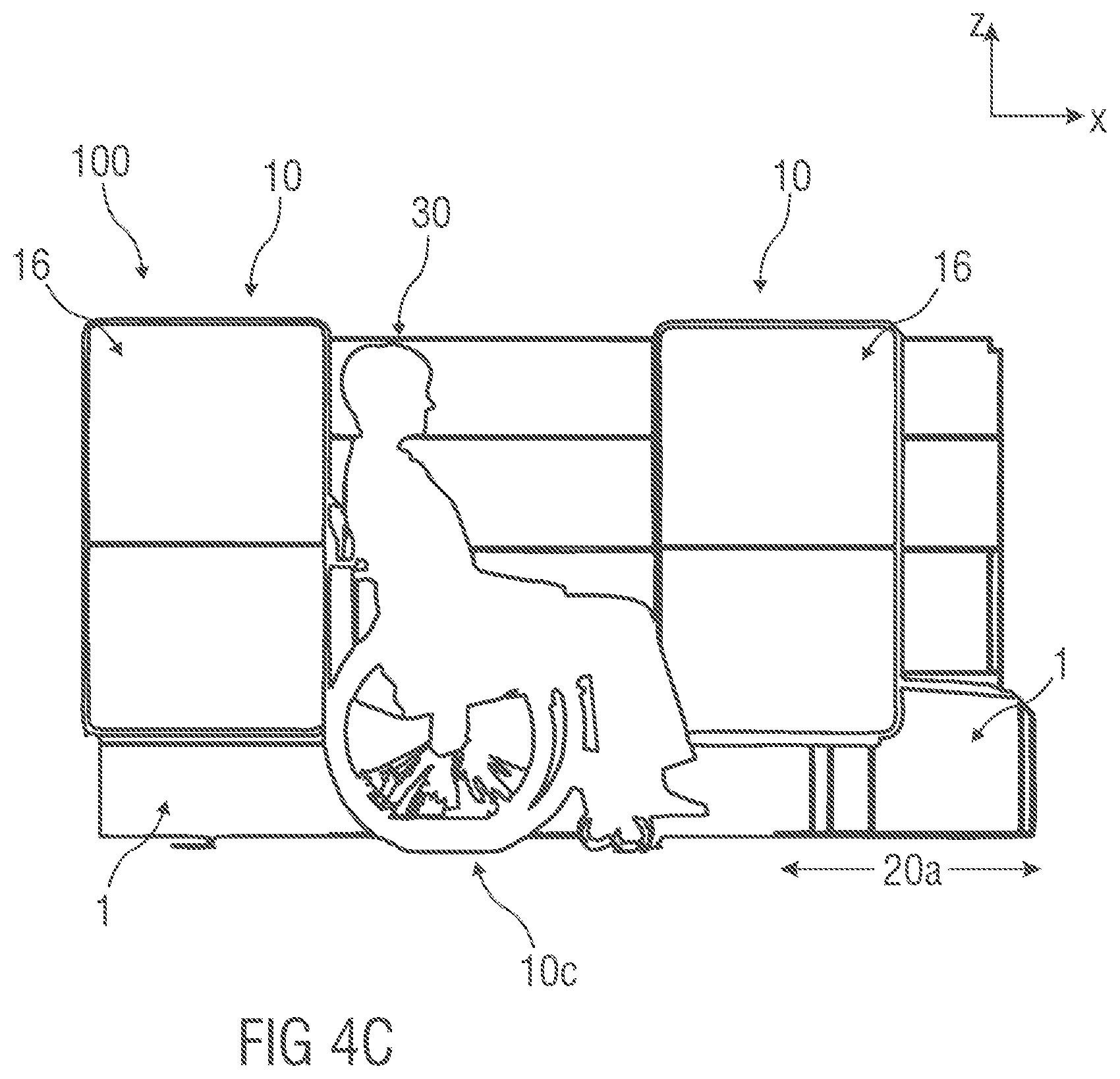 Patent US12312088 Figure 8 – Passenger seating arrangement