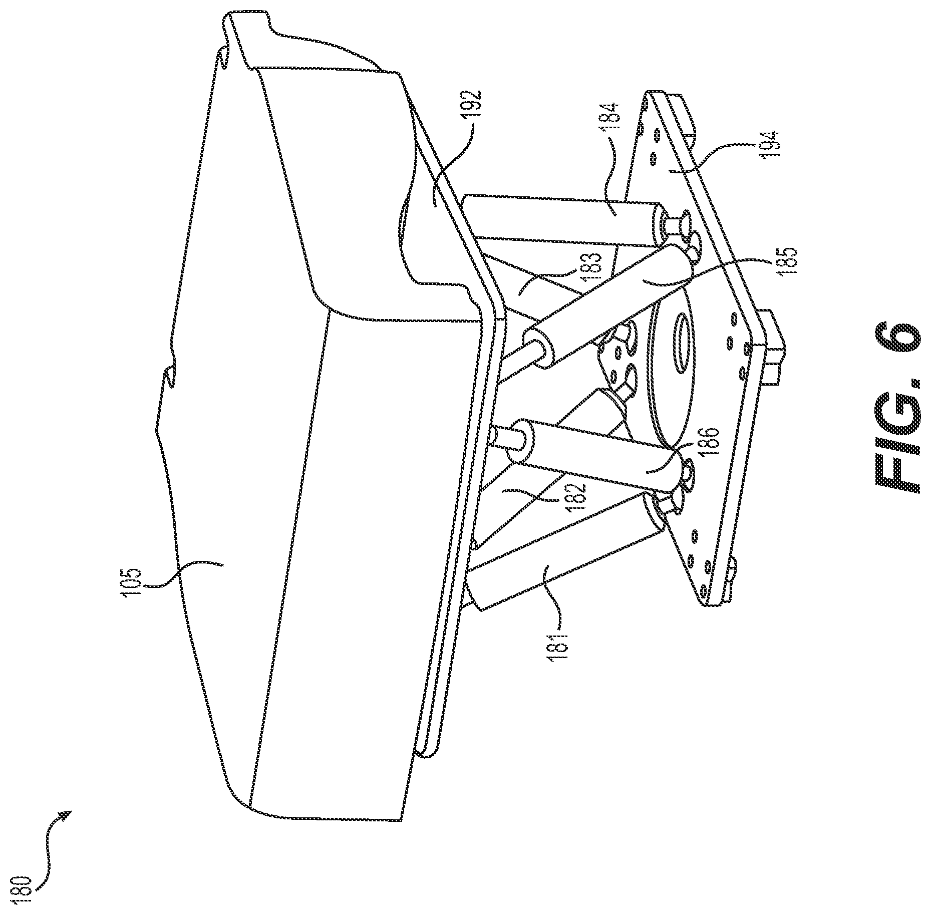 Patent US12312089 Figure 6 – Aircraft seat