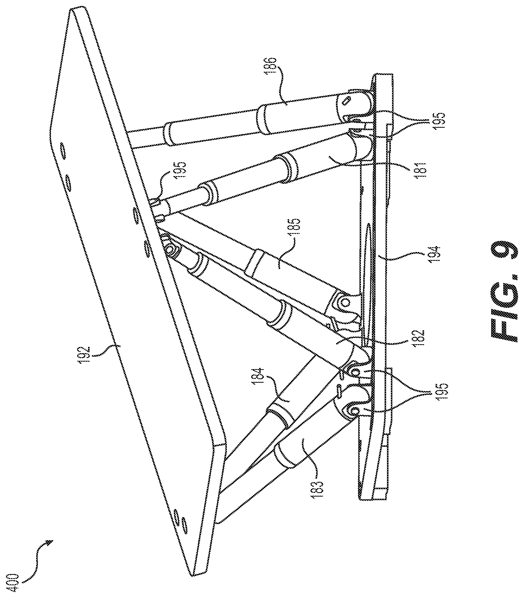 Patent US12312089 Figure 9 – Aircraft seat