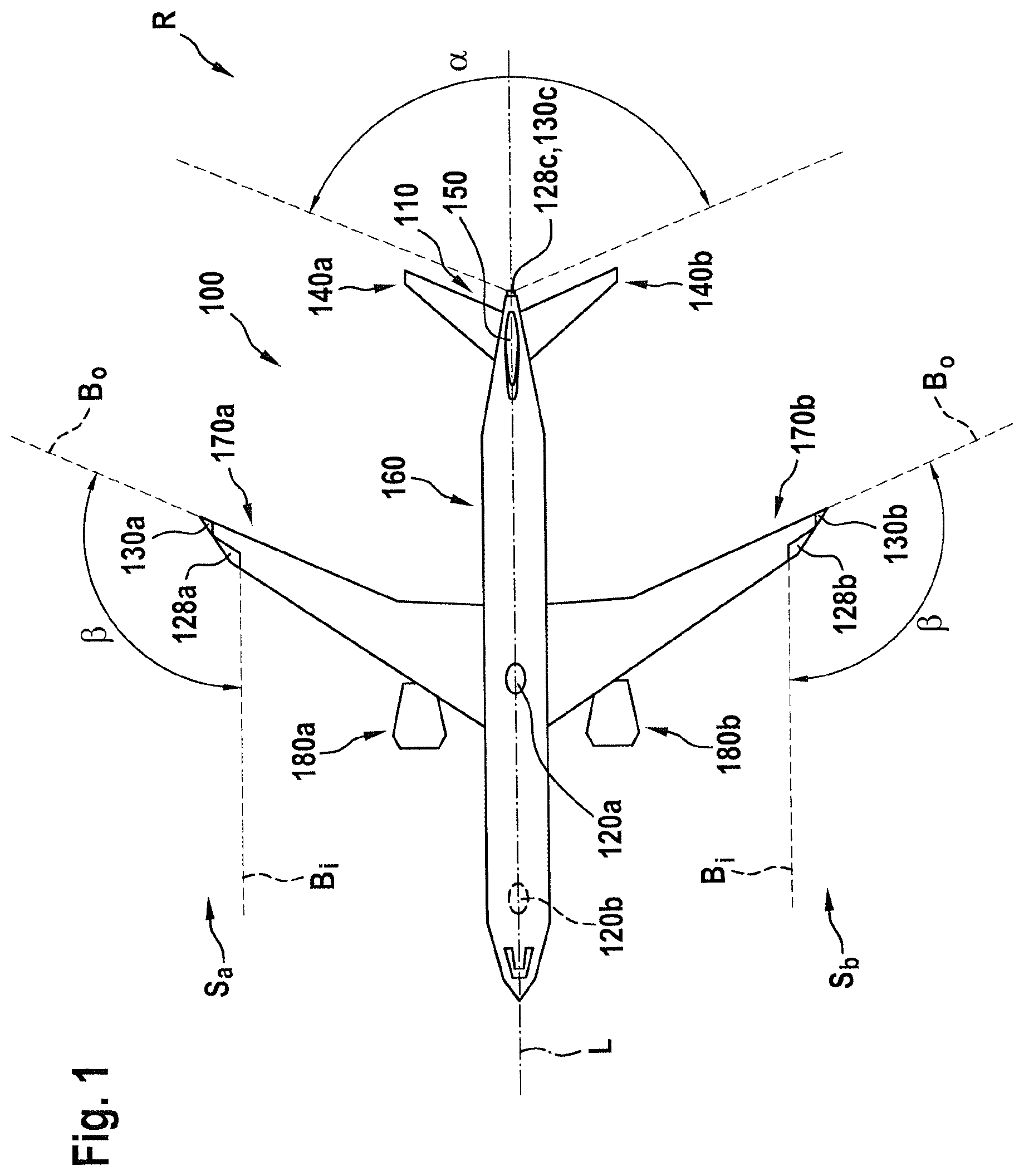 Patent US12312098 Figure 1 – Exterior aircraft light, aircraft comprising an exterior aircraft light, and method of assembling an exterior aircraft light