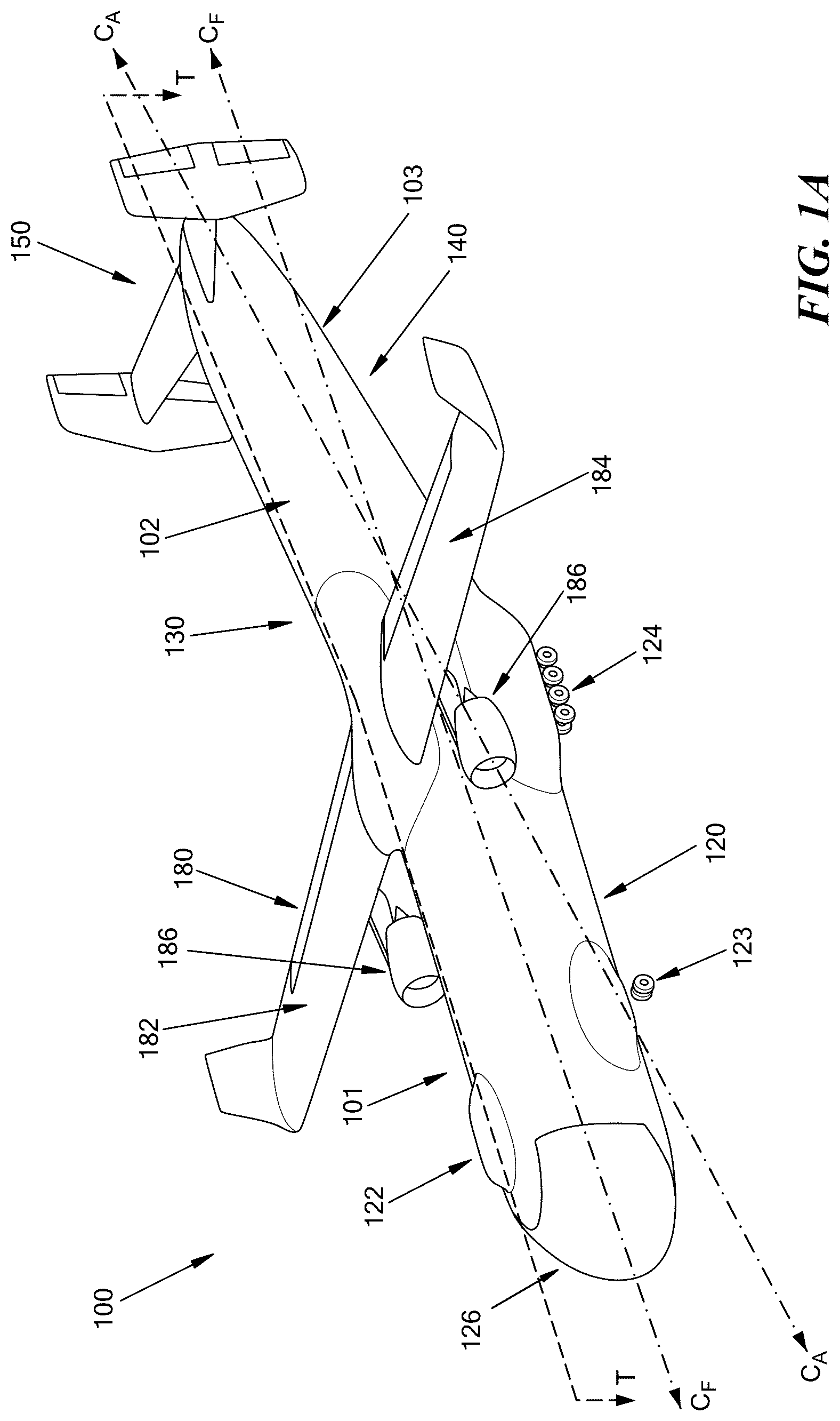 Patent US12312099 — Removable cargo floor systems and methods for cargo aircraft — Figure 1